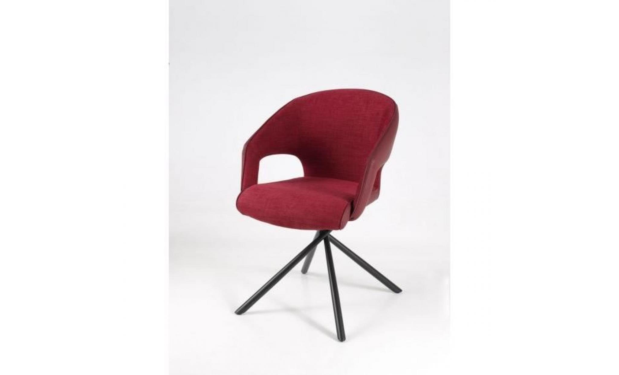 chaise capri rouge rouge