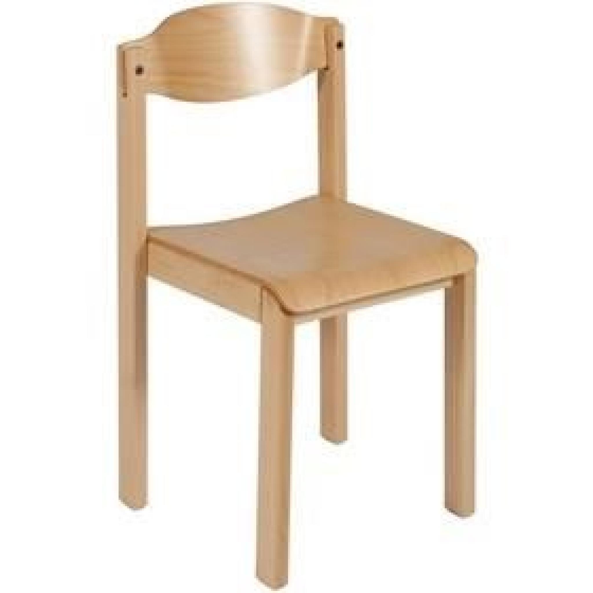 Chaise couleur bois naturel en bois - Dreux
