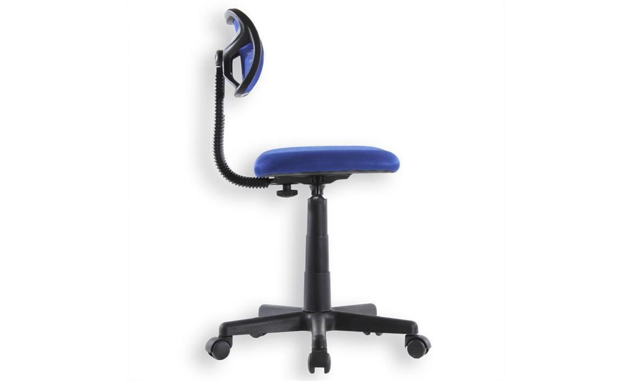 fauteuil de bureau enfant hauteur réglable bleu pas cher