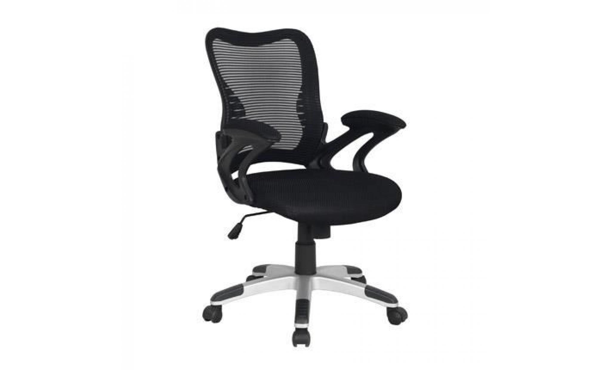 chaise dactylo largeur 57,5cm   coloris noir
