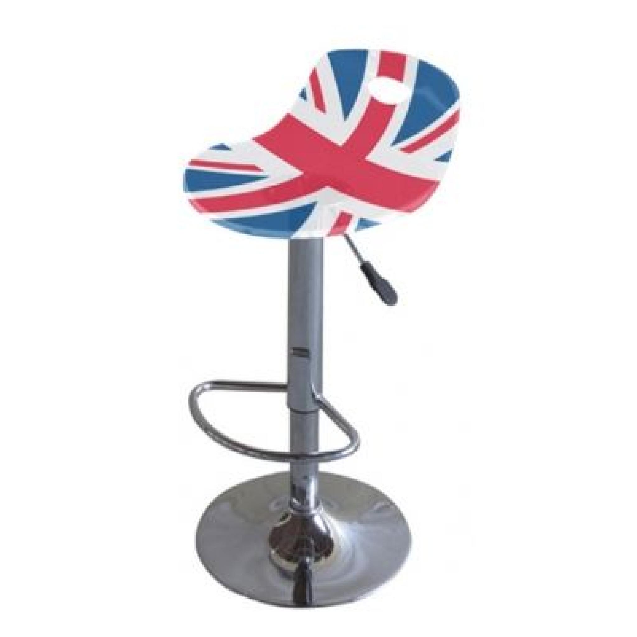 Chaise de bar drapeau anglais
