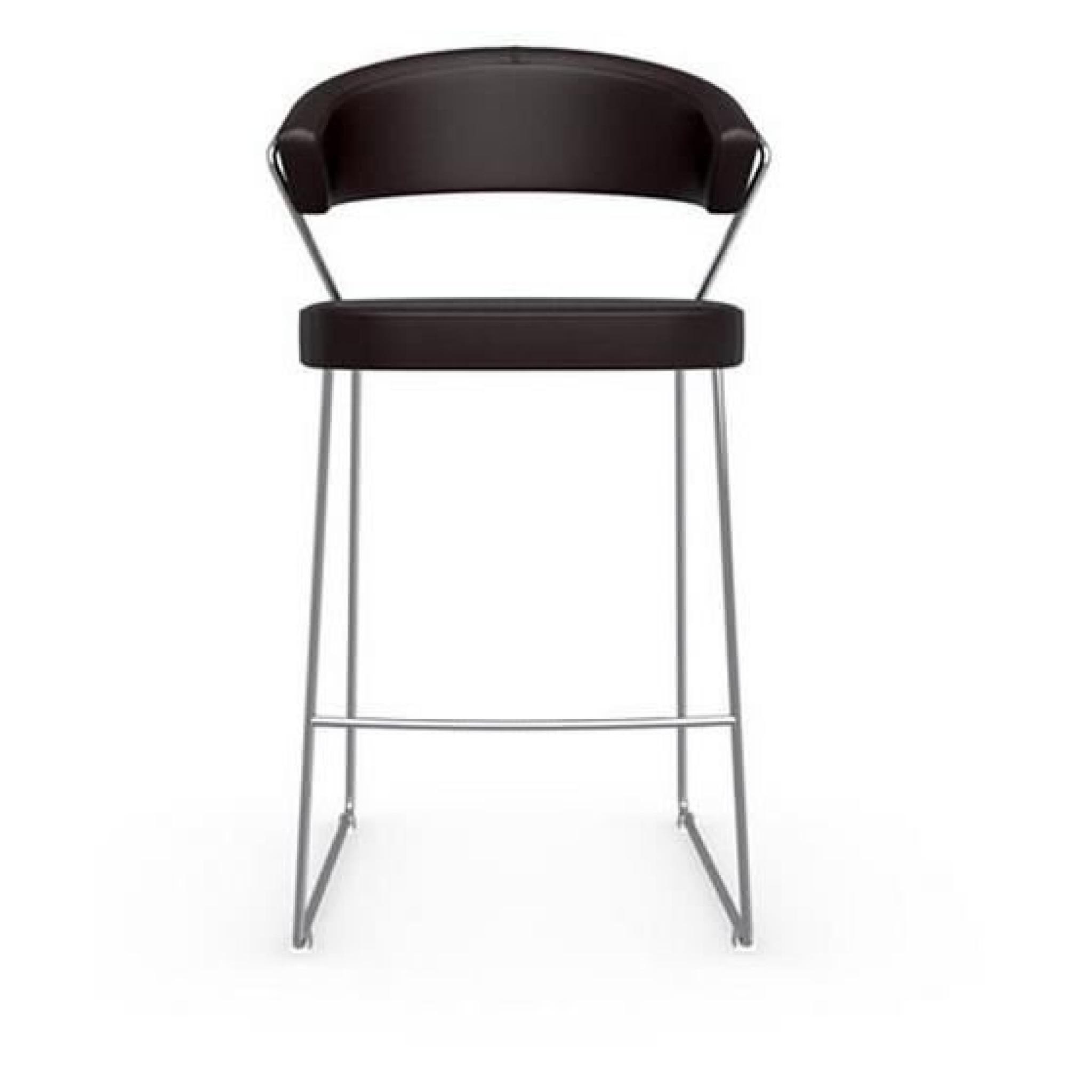  Chaise de bar NEW YORK design italienne de CALLIGARIS en  blanc pas cher