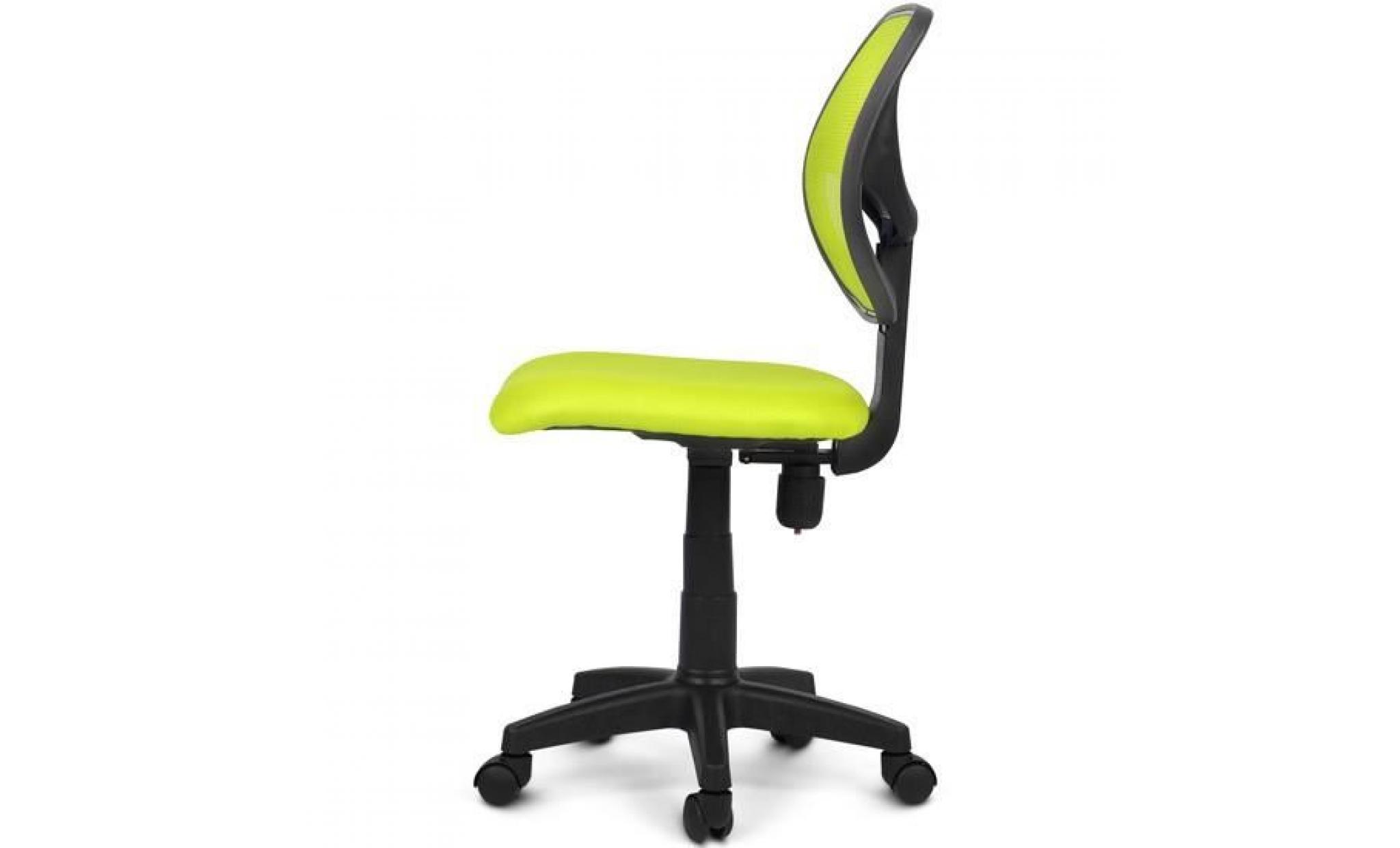 chaise de bureau avec dossier en maille en vert
