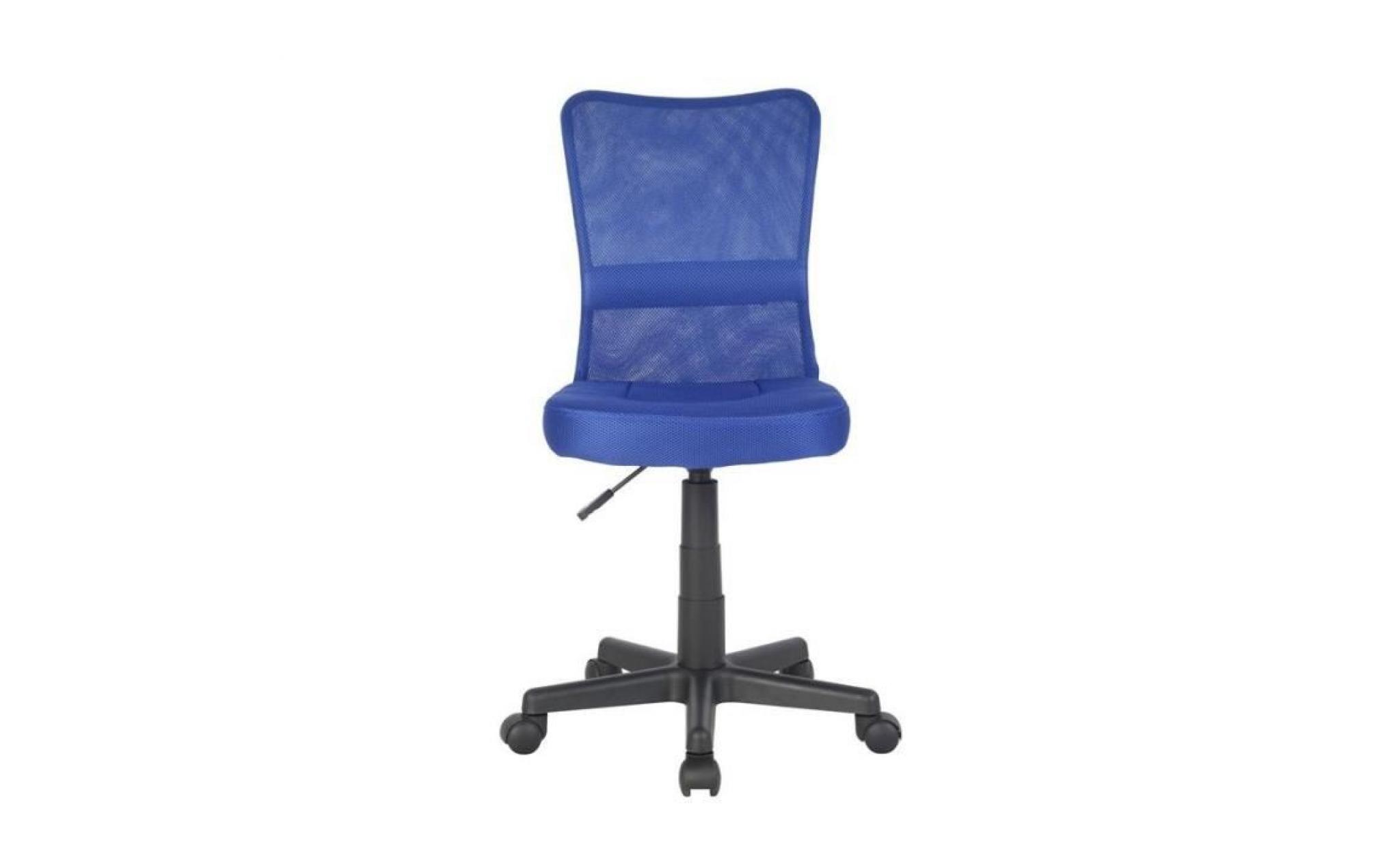 chaise de bureau bleue   myco00490 pas cher