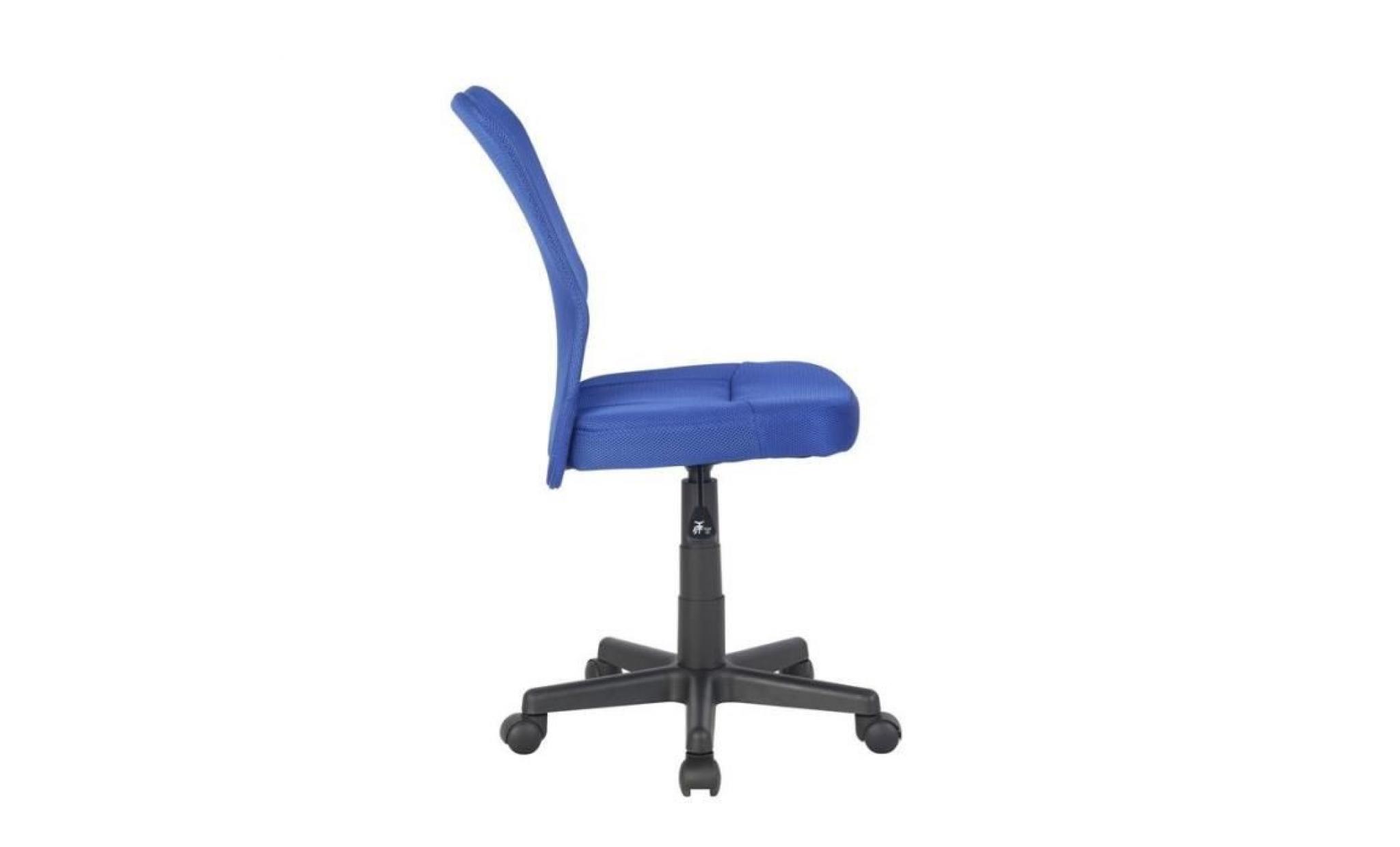 chaise de bureau bleue   myco00490 pas cher