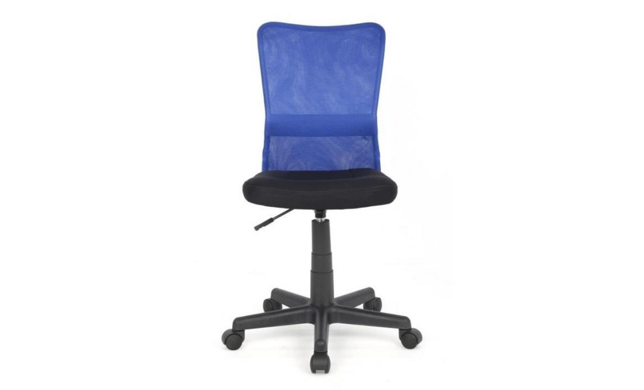 chaise de bureau bleue/noire   myco00493 pas cher