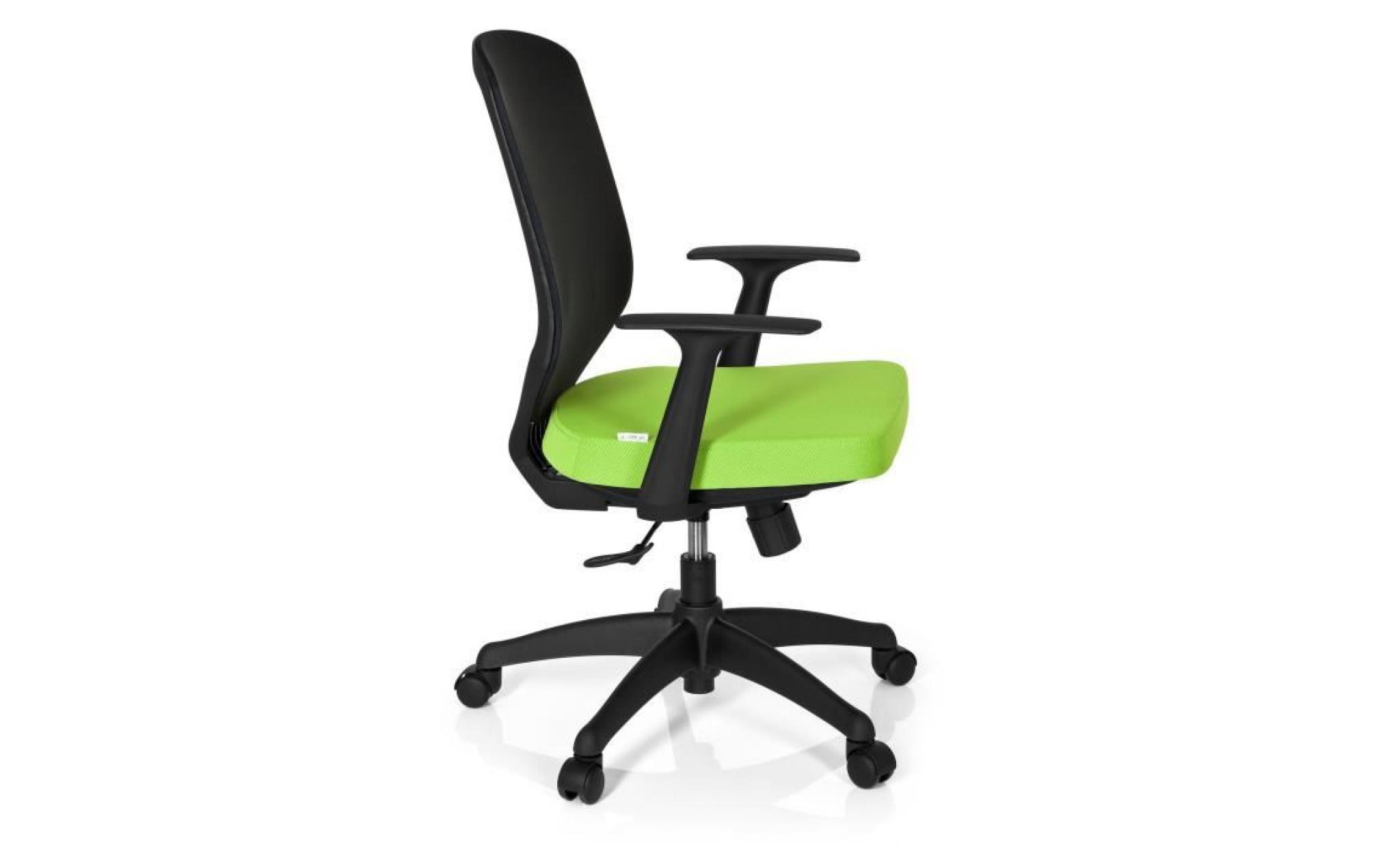 chaise de bureau delight tissu à maille vert hjh office pas cher