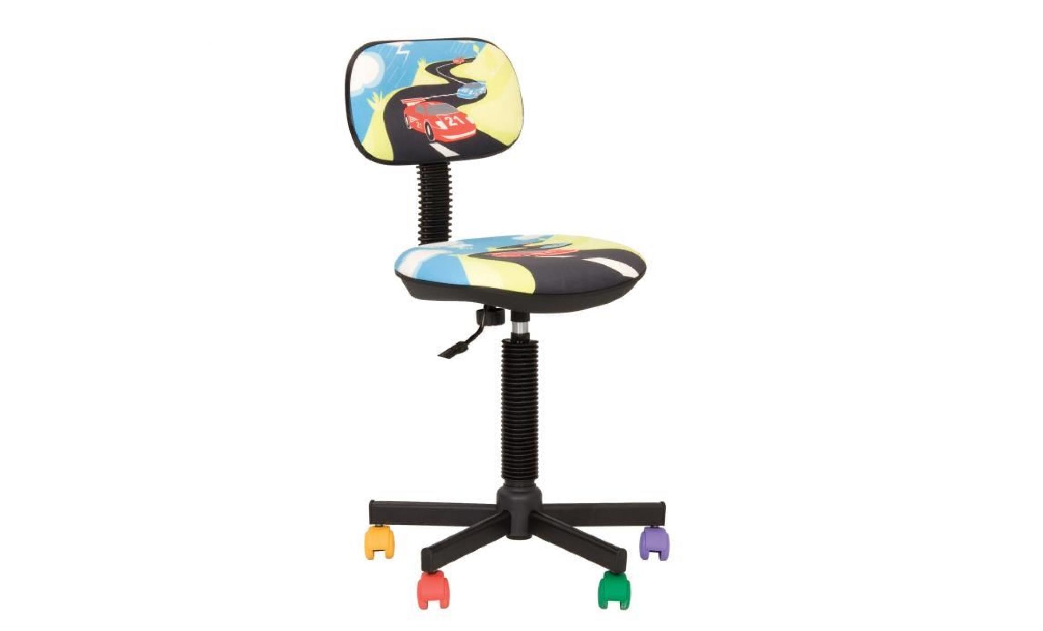 chaise de bureau enfant bambo turbo multicolore