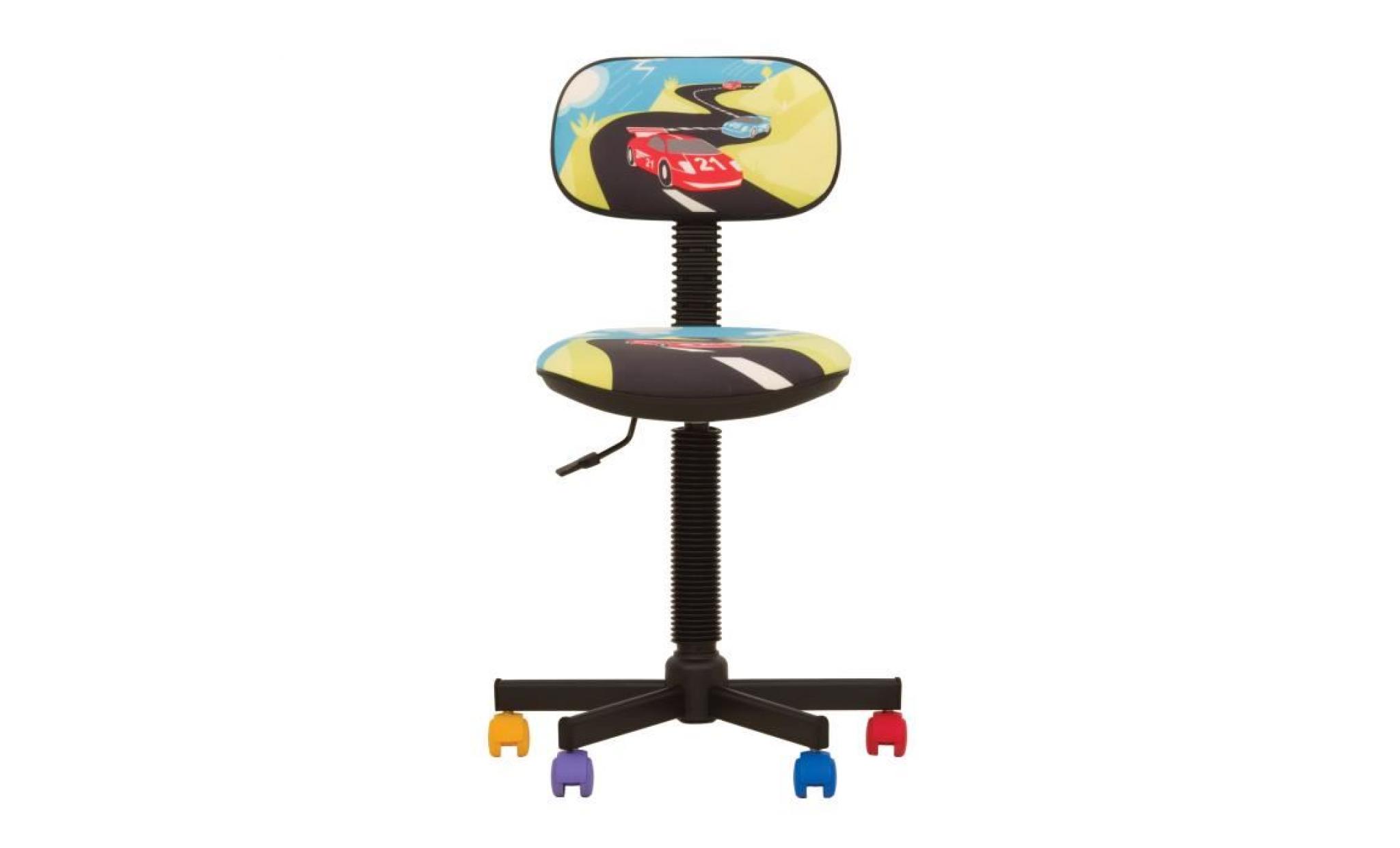 chaise de bureau enfant bambo turbo multicolore pas cher