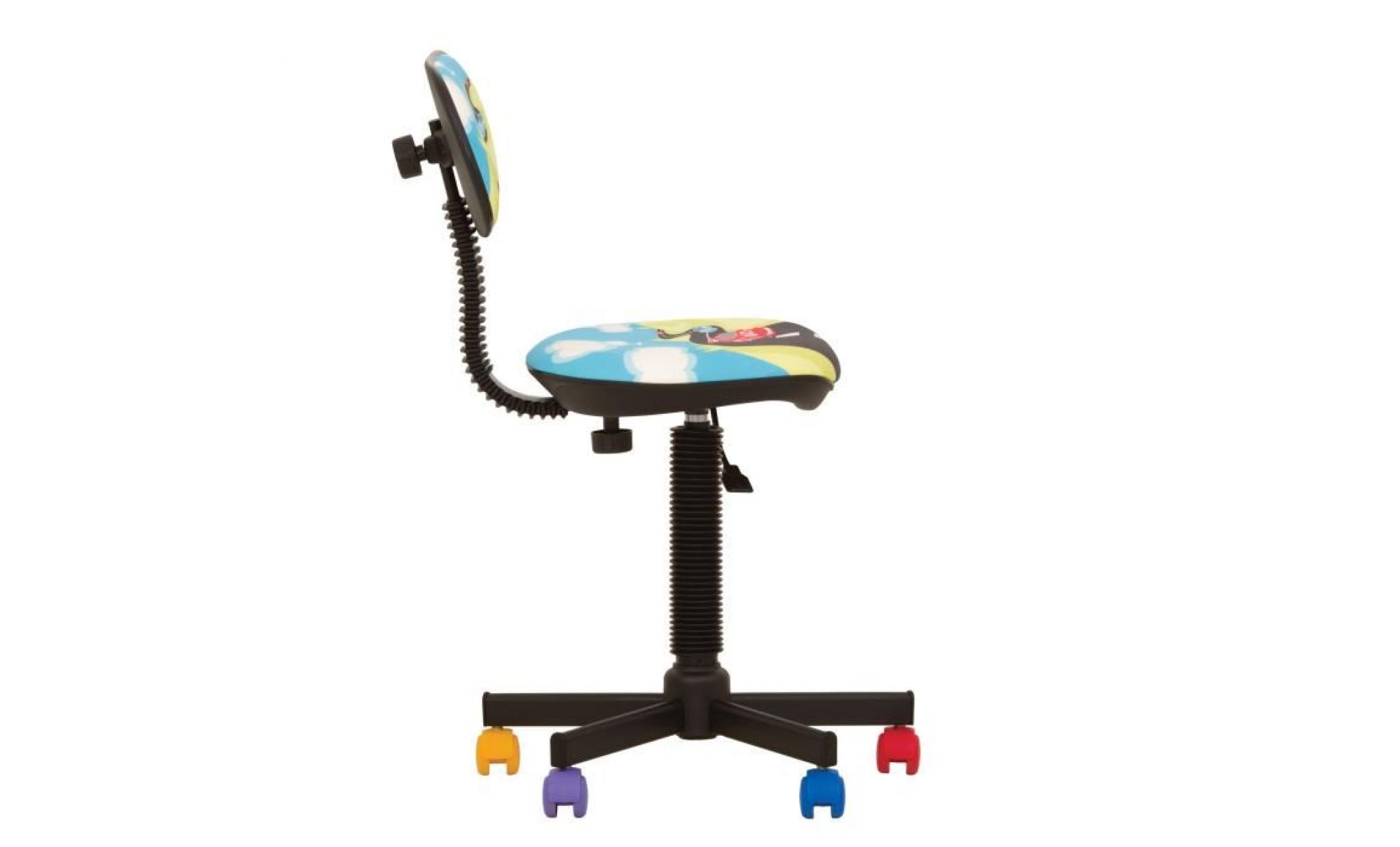 chaise de bureau enfant bambo turbo multicolore pas cher