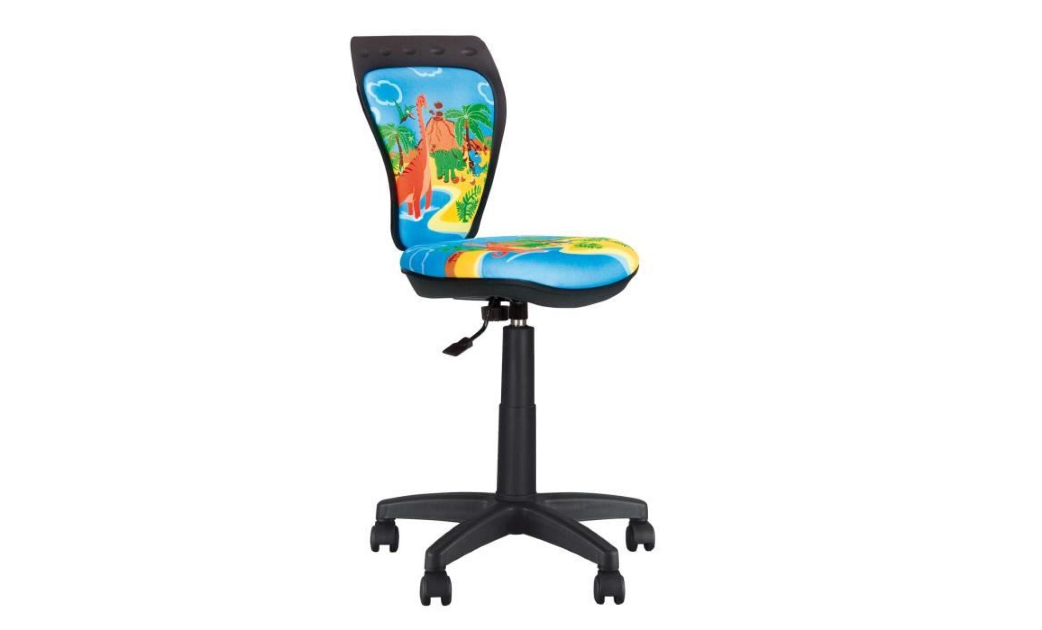 chaise de bureau enfant ministyle dino bleu