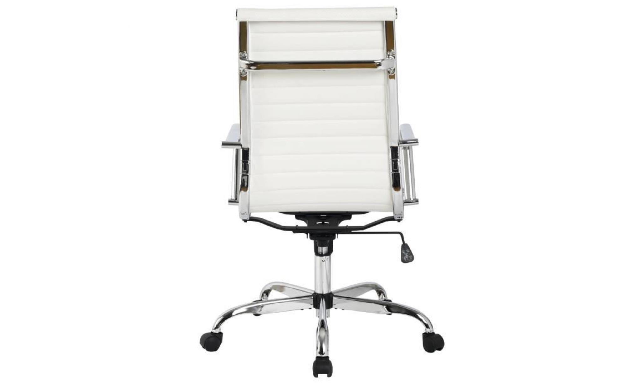 fauteuil de bureau président chaise de bureau directeur professionnelle en pu cuir avec haut dossier hauteur réglable pas cher
