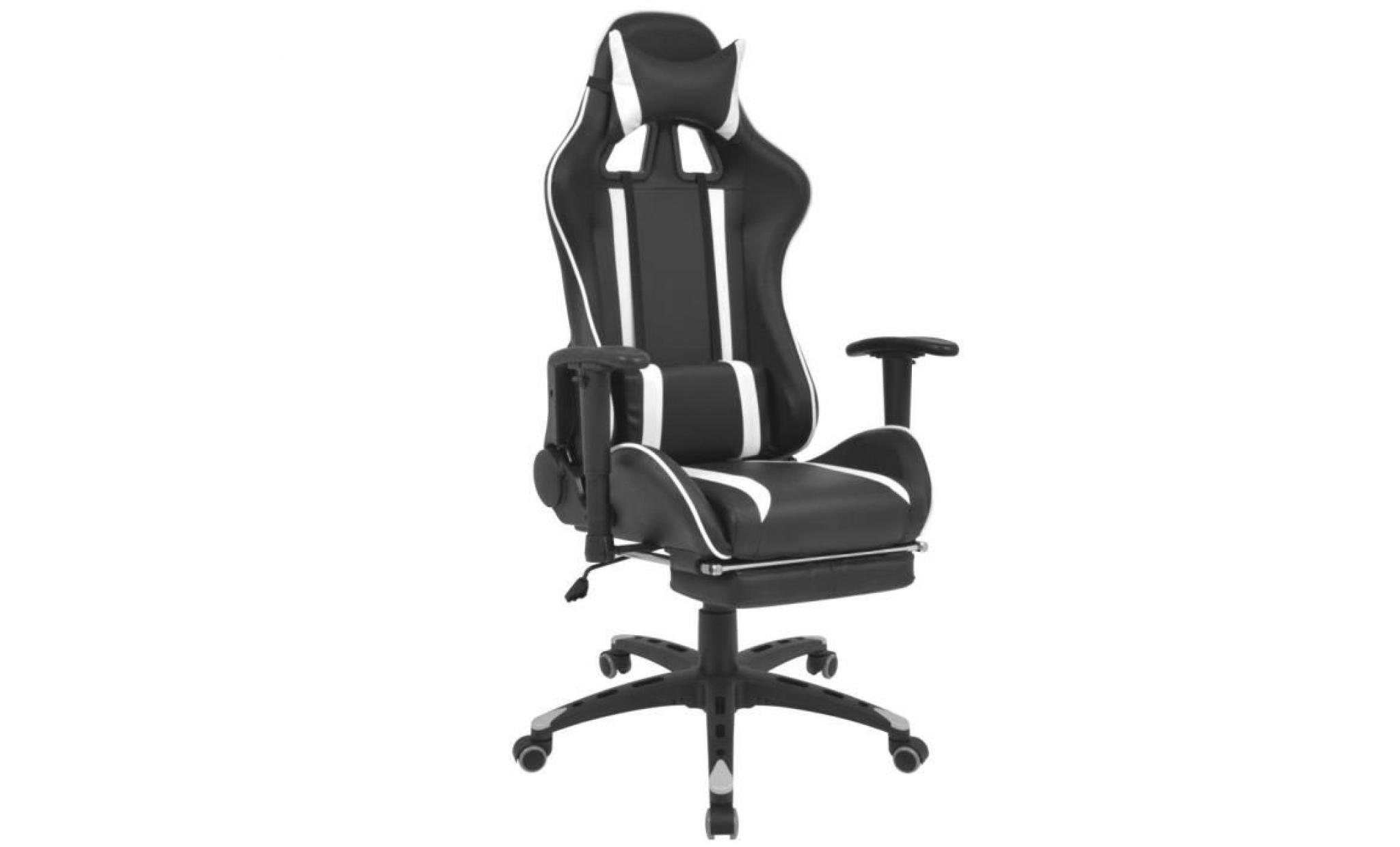 chaise de bureau fauteuil de bureau chaises scandinave contemporain inclinable cuir artificiel blanc
