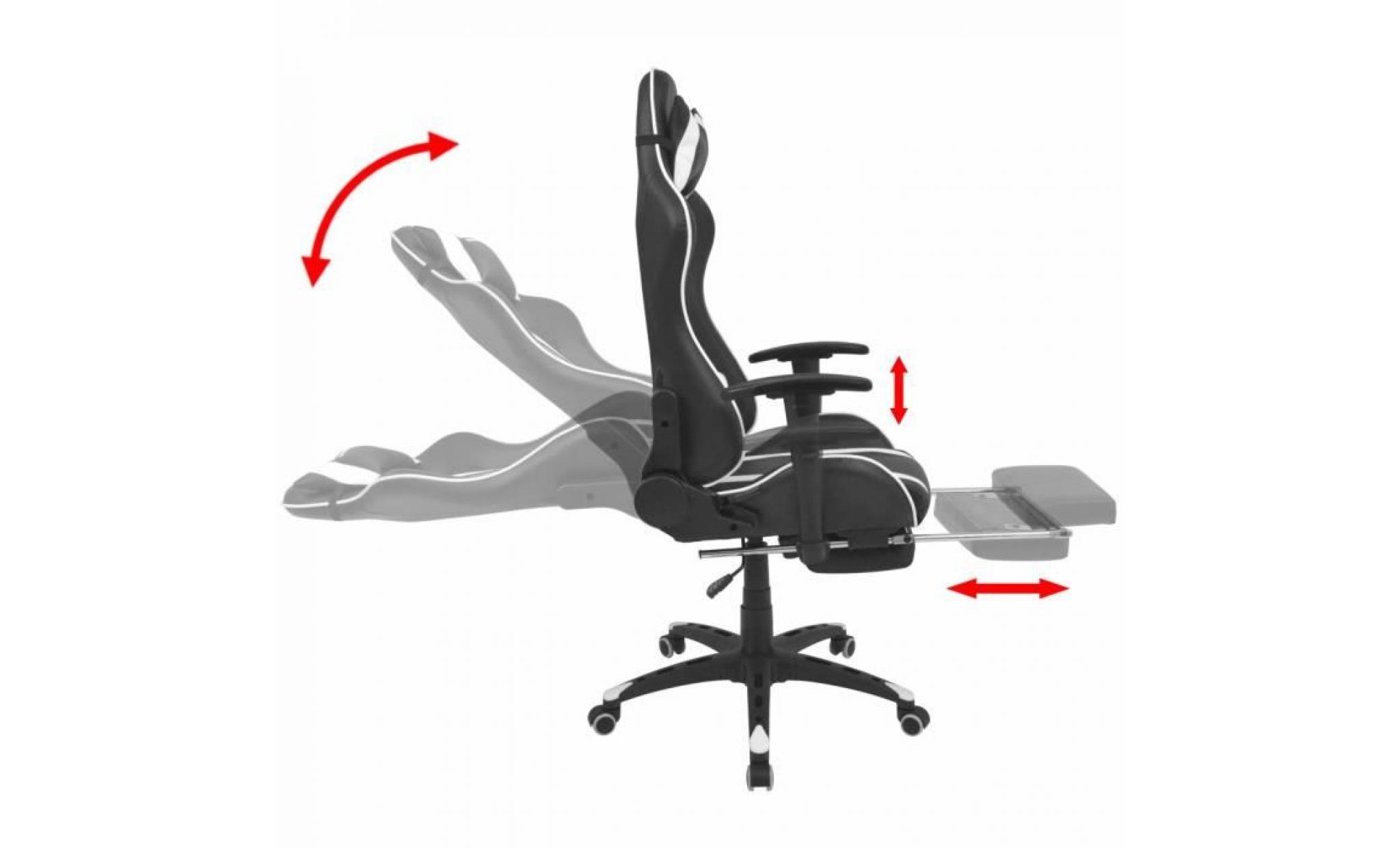 chaise de bureau fauteuil de bureau chaises scandinave contemporain inclinable cuir artificiel rouge pas cher