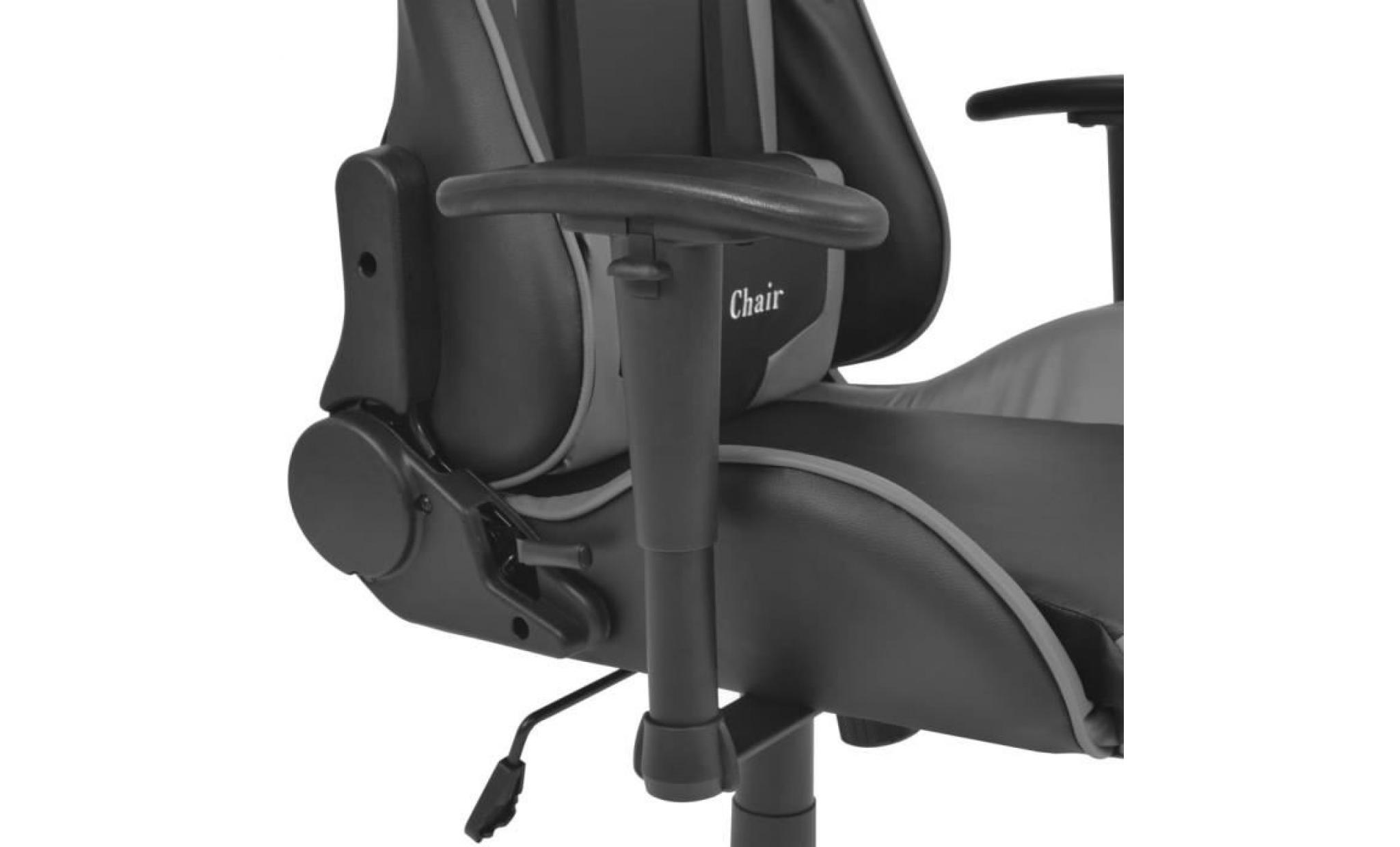 chaise de bureau fauteuil de bureau fauteuil de bureau inclinable cuir artificiel gris pas cher