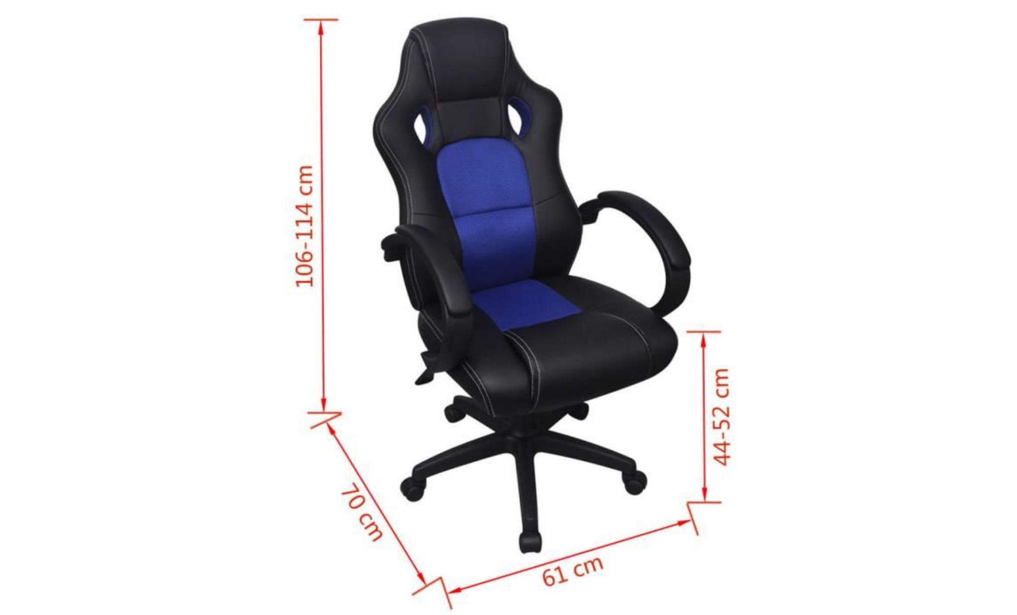 chaise de bureau fauteuil de bureau fauteuil gamer chaise scandinave contemporain en cuir artificiel 55x63 cm crème pas cher