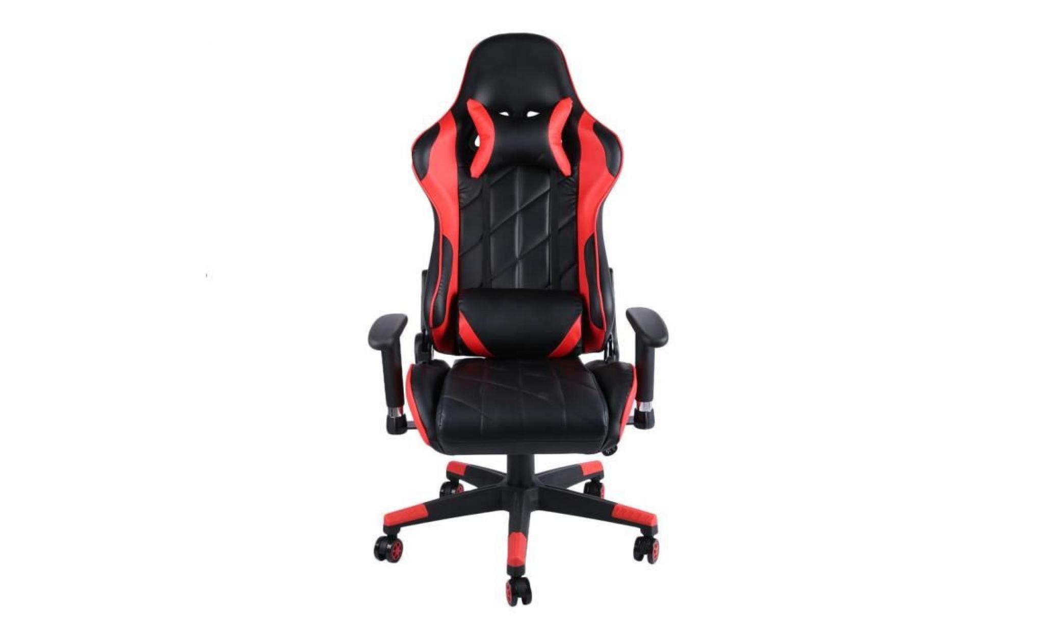chaise de bureau,fauteuil de bureau gaming confortable style contemporain   rouge