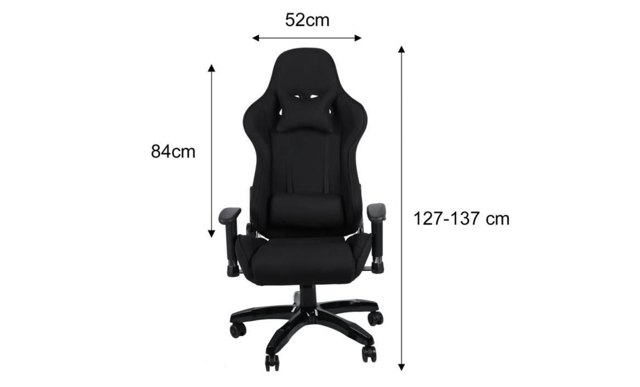 chaise de bureau  fauteuil de bureau gaming design baquet   style contemporain pas cher