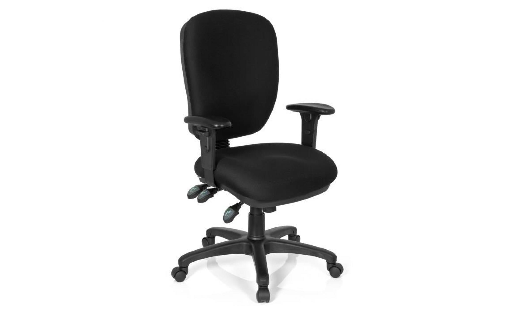 chaise de bureau / fauteuil de direction zenit high big noir hjh office