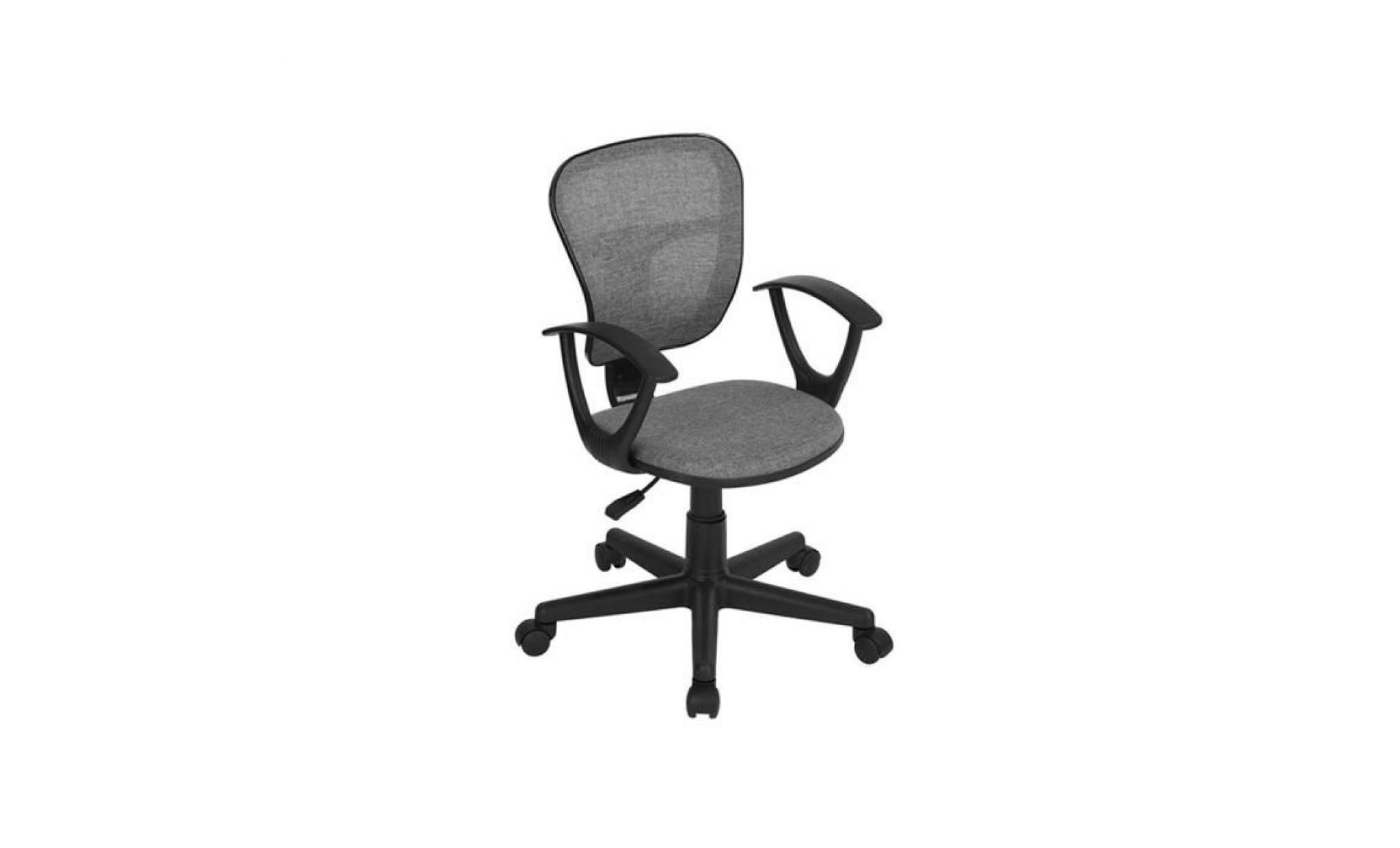 chaise de bureau flying fabric avec accoudoirs autres gris, noir