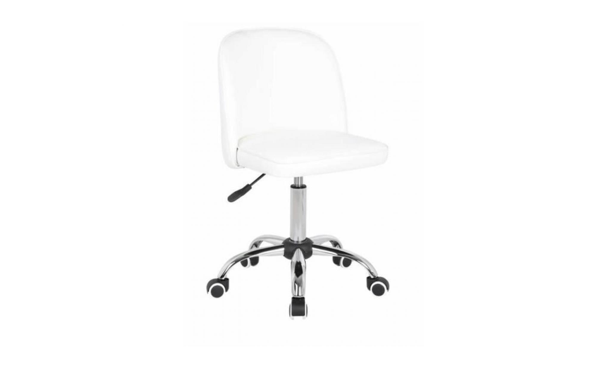 chaise de bureau glendive blanc: 56