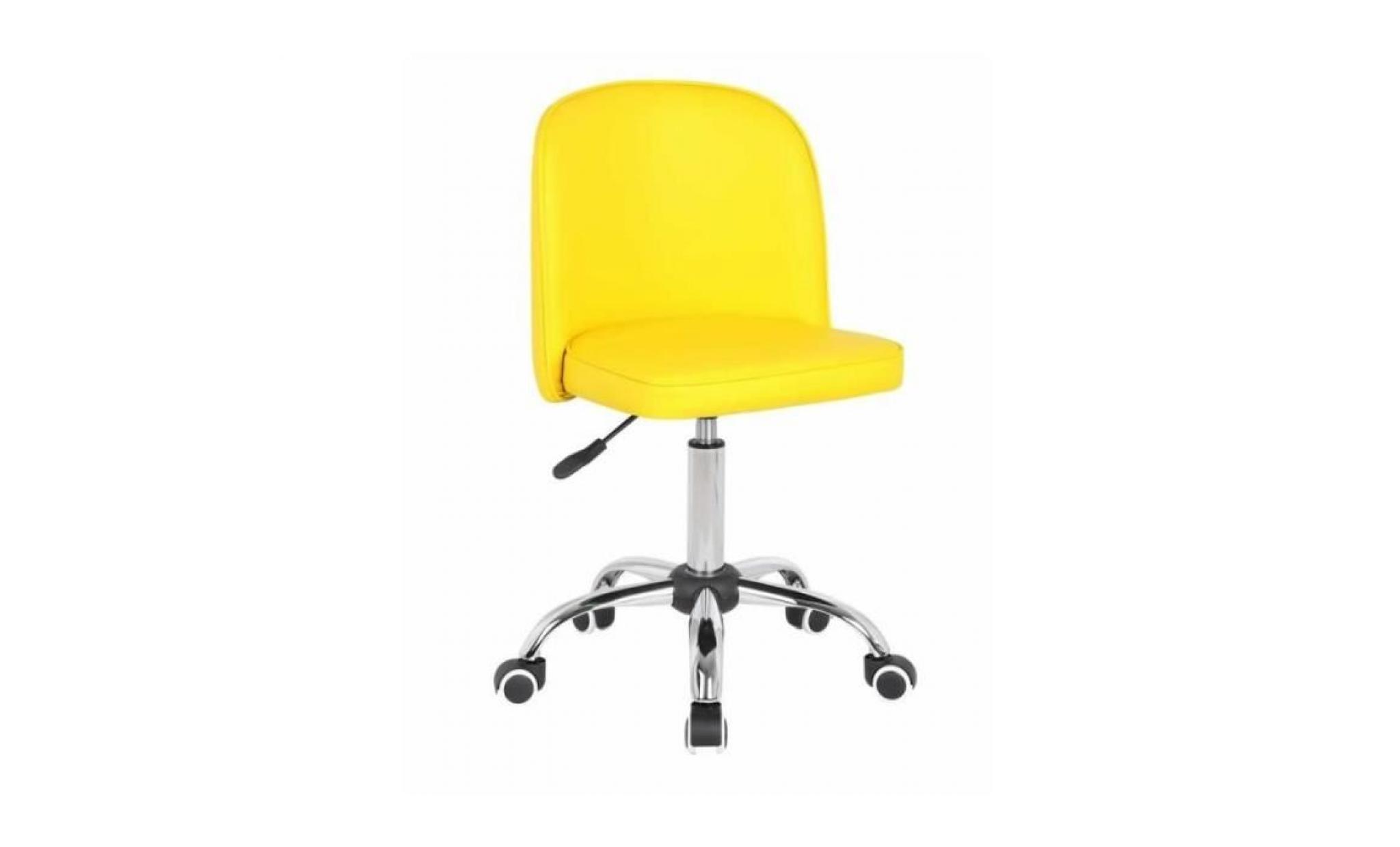 chaise de bureau glendive jaune: 56