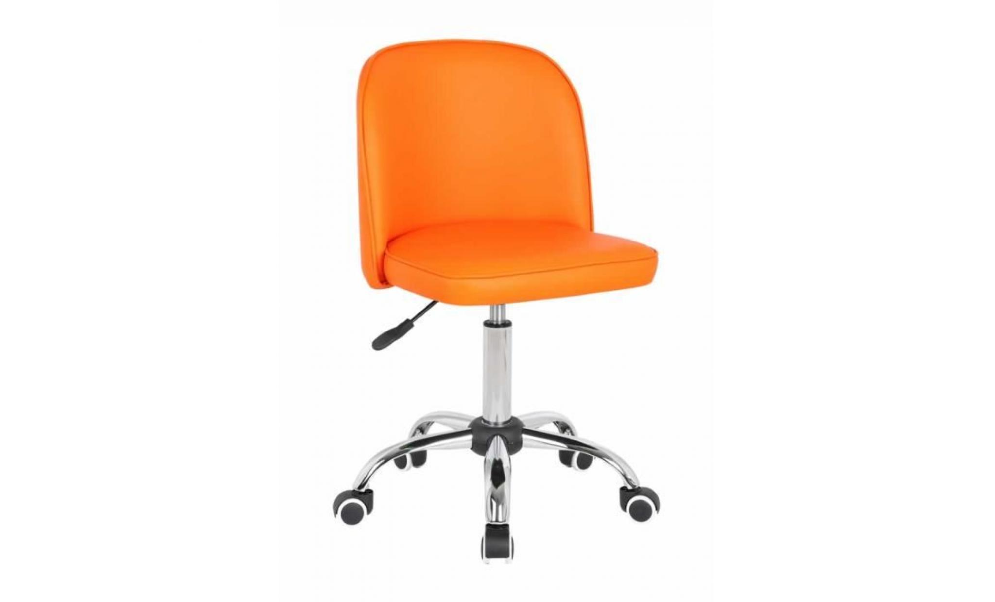 chaise de bureau glendive orange