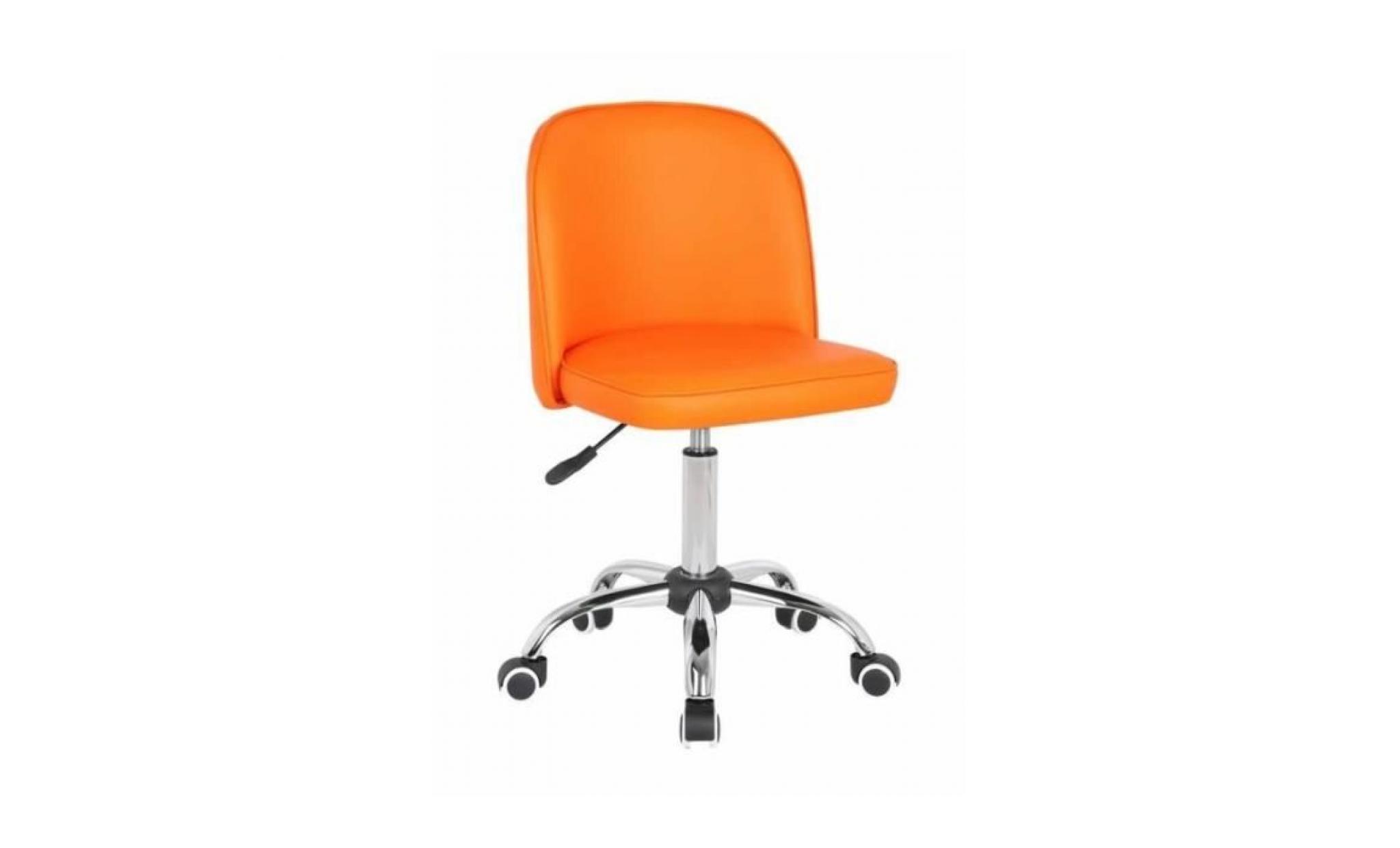 chaise de bureau glendive orange: 56