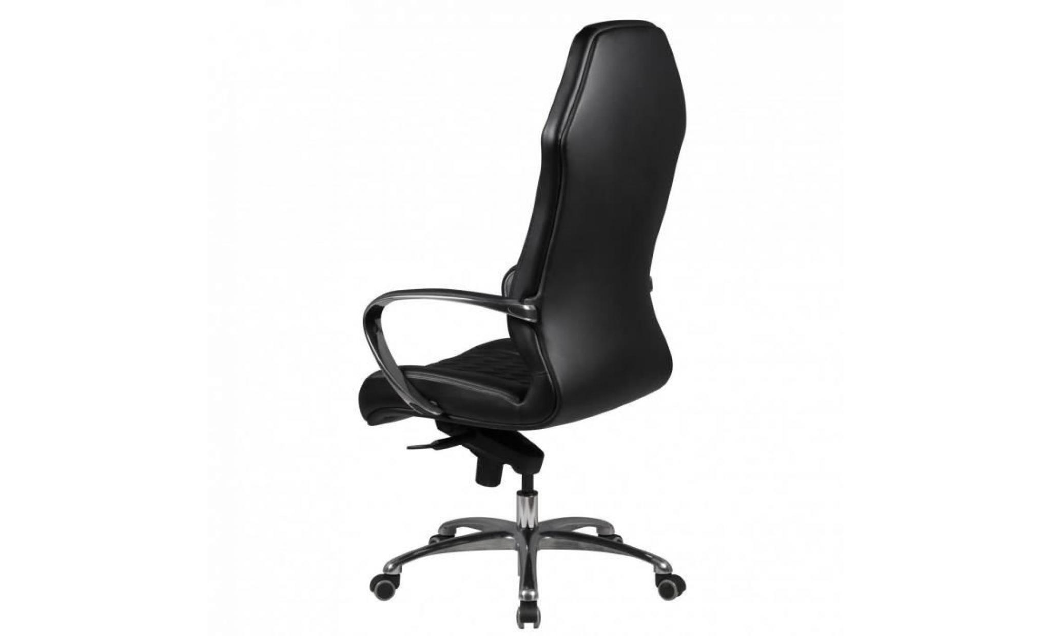 chaise de bureau monterey cuir chaise de bureau noir 120kg exécutif chaise arrière avec appui   tête x xl pas cher