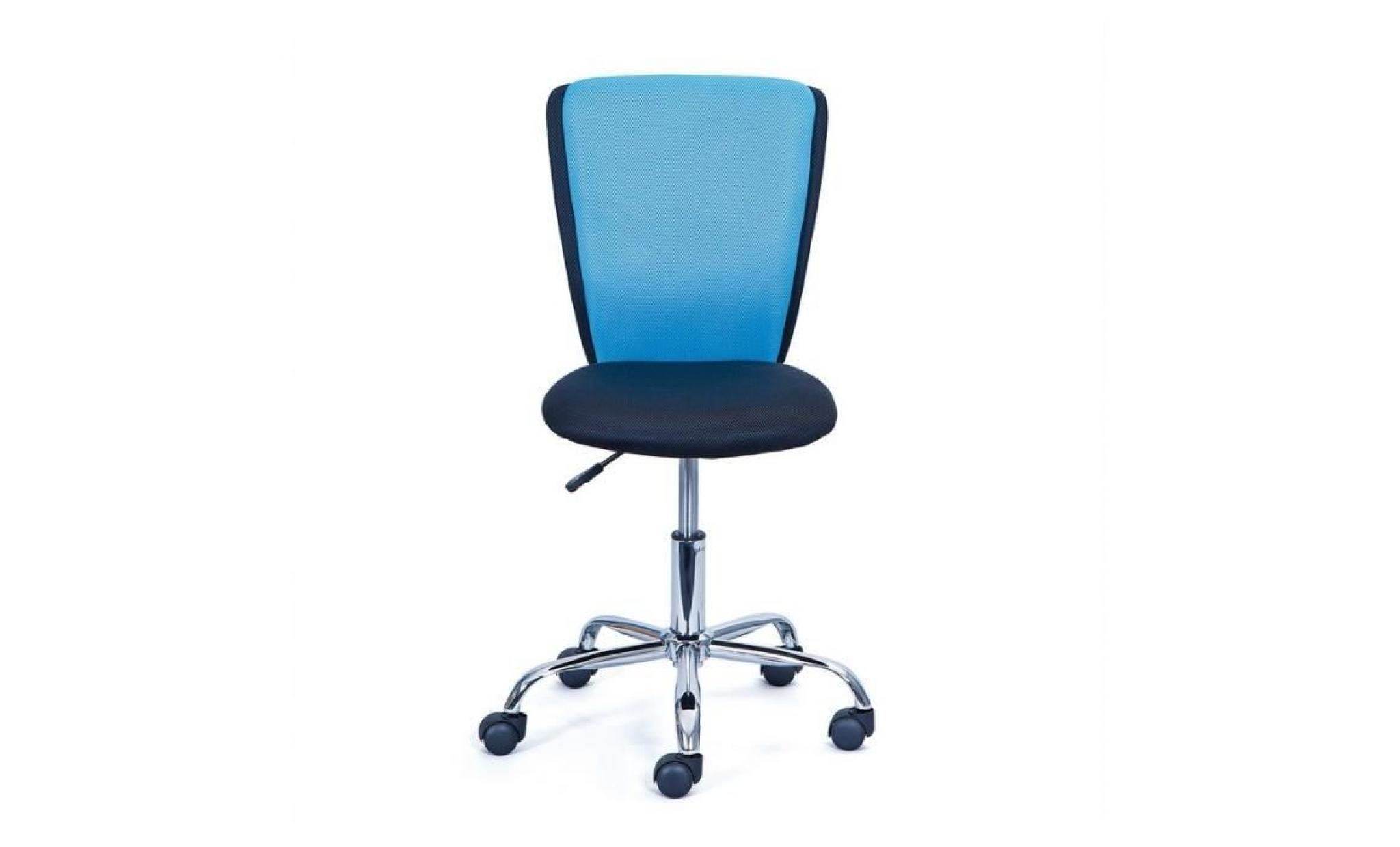 chaise de bureau   noir et bleu   meuble de bureau