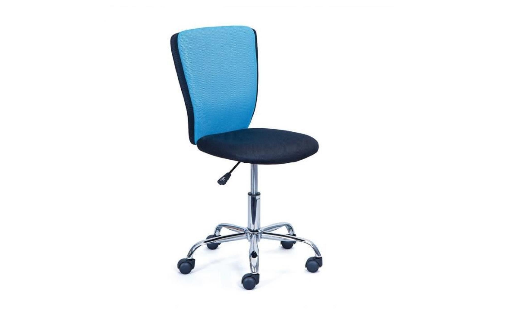 chaise de bureau   noir et bleu   meuble de bureau pas cher