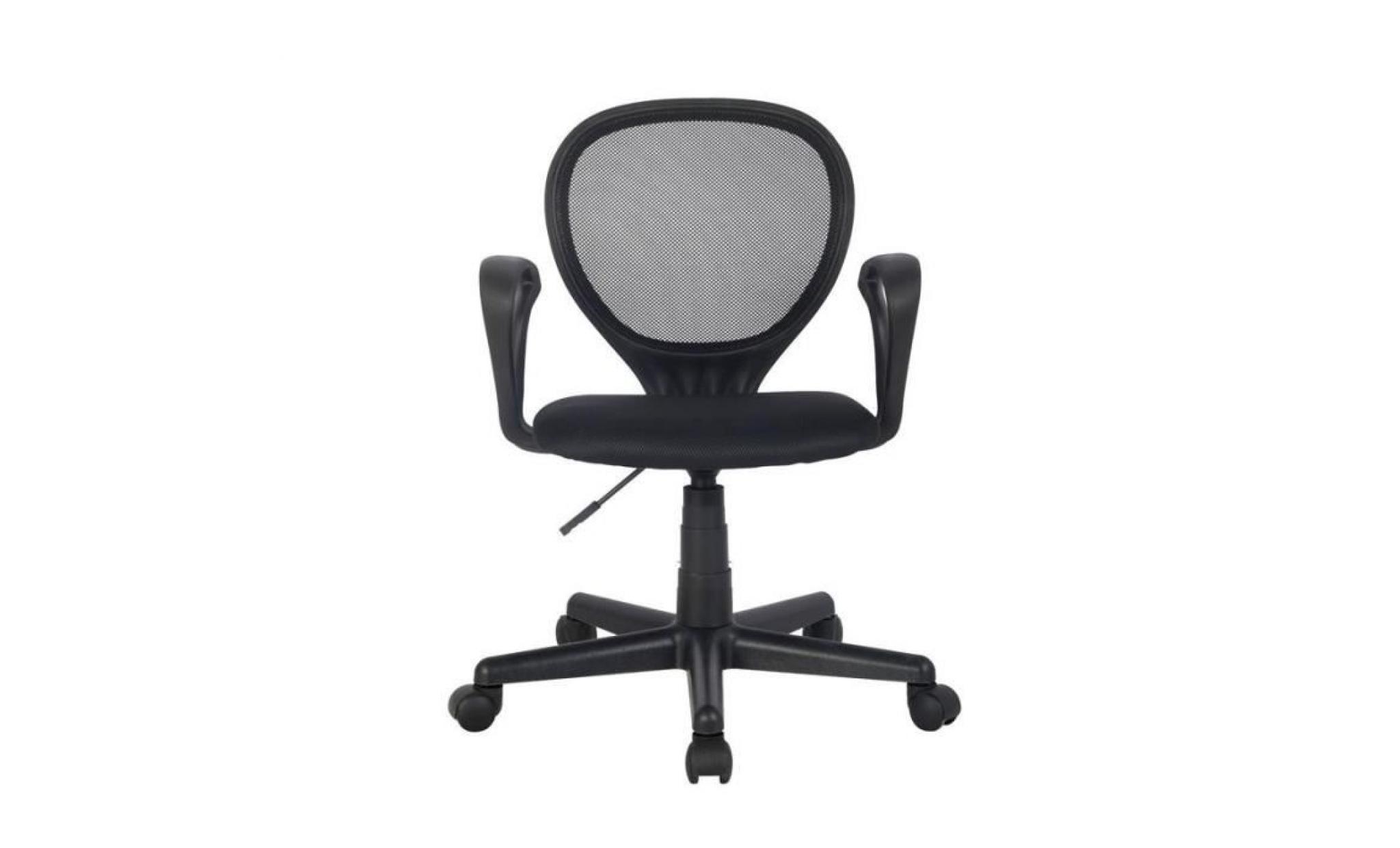 chaise de bureau noire   myco00498 pas cher