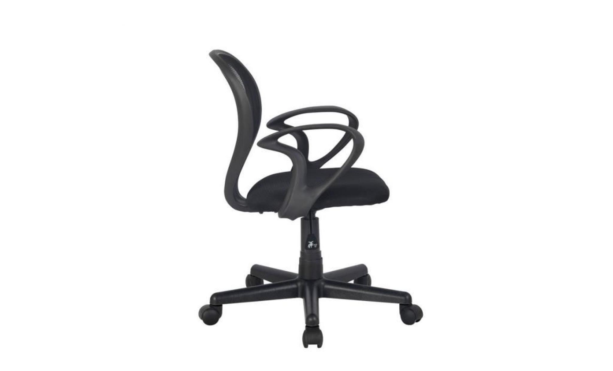 chaise de bureau noire   myco00498 pas cher
