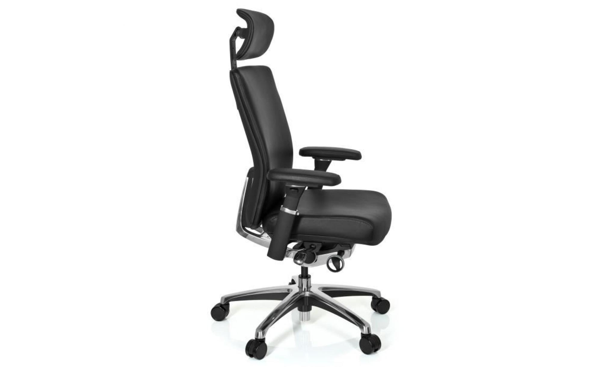 chaise de bureau nova cuir noir hjh office pas cher