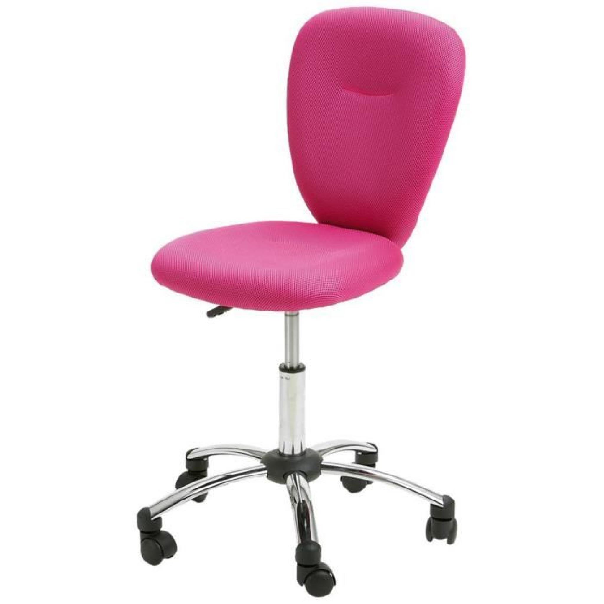 Chaise de Bureau Pezzi Rose, Dim : 41 x 53,5 x 97 cm