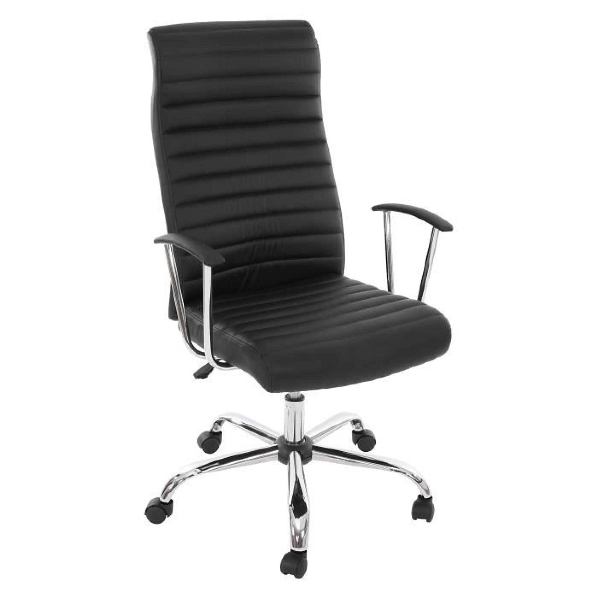  Chaise de bureau pivotant , forme ergonomique ~ noir