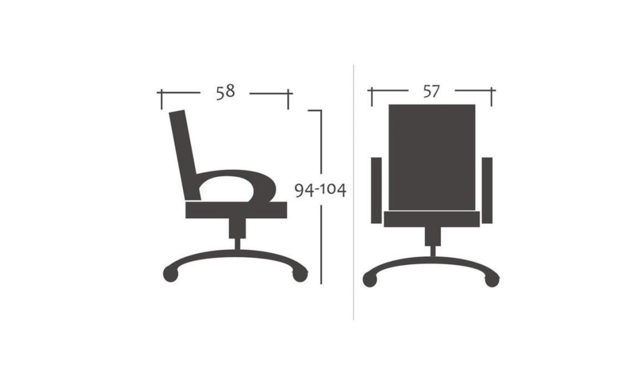 chaise de bureau pivotante grise/noire   myco00523 pas cher