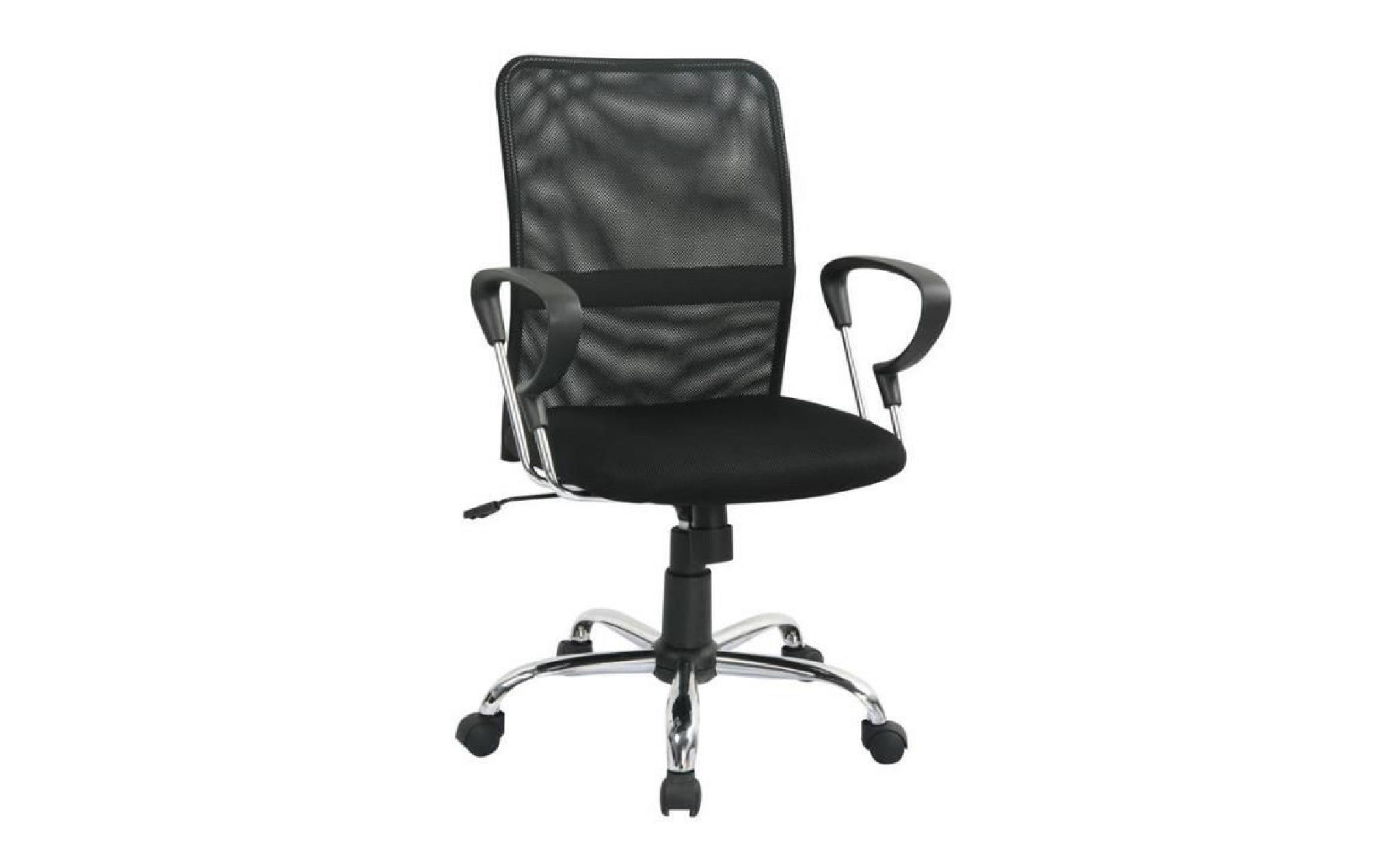 chaise de bureau pivotante noire   myco00526