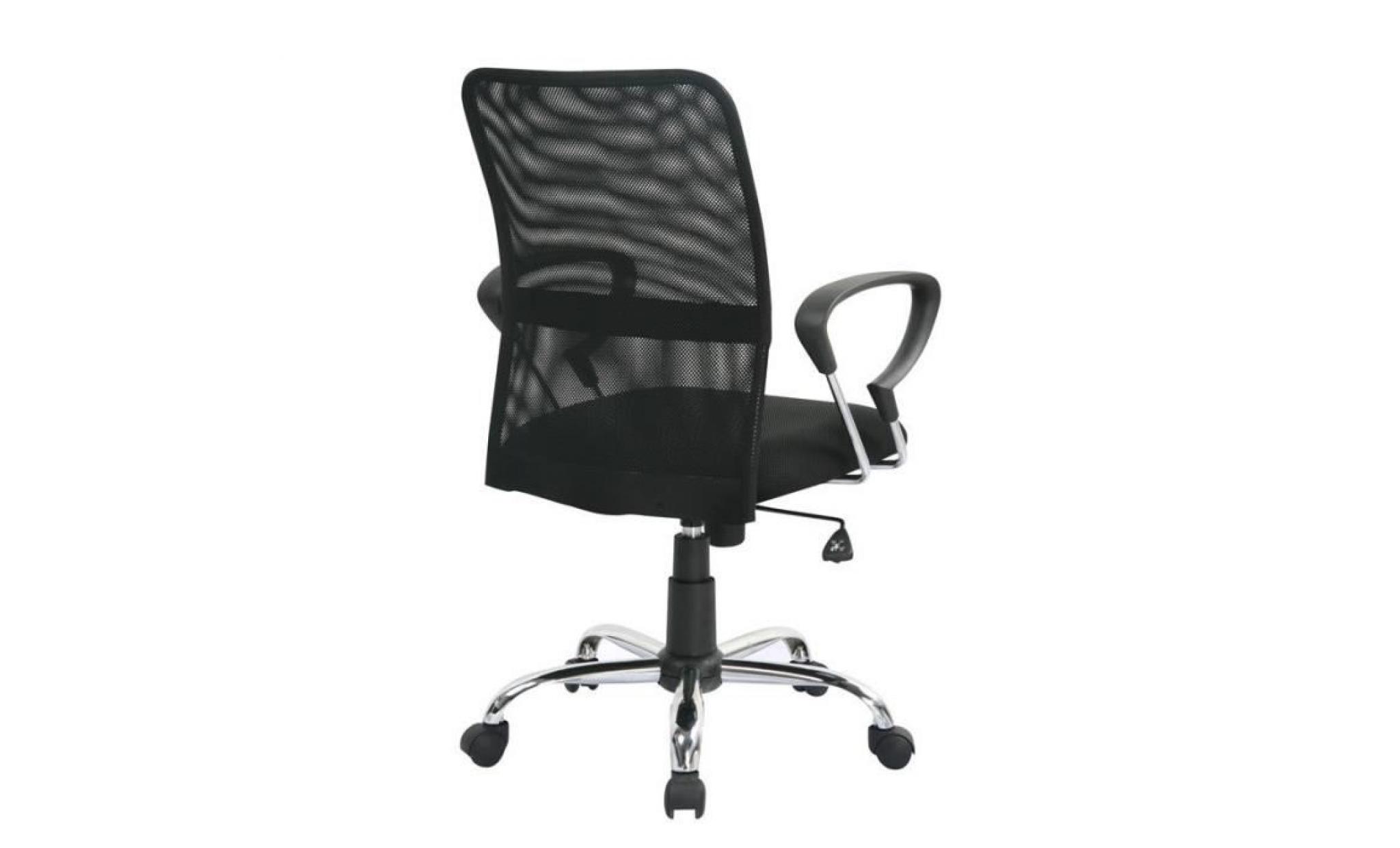 chaise de bureau pivotante noire   myco00526 pas cher