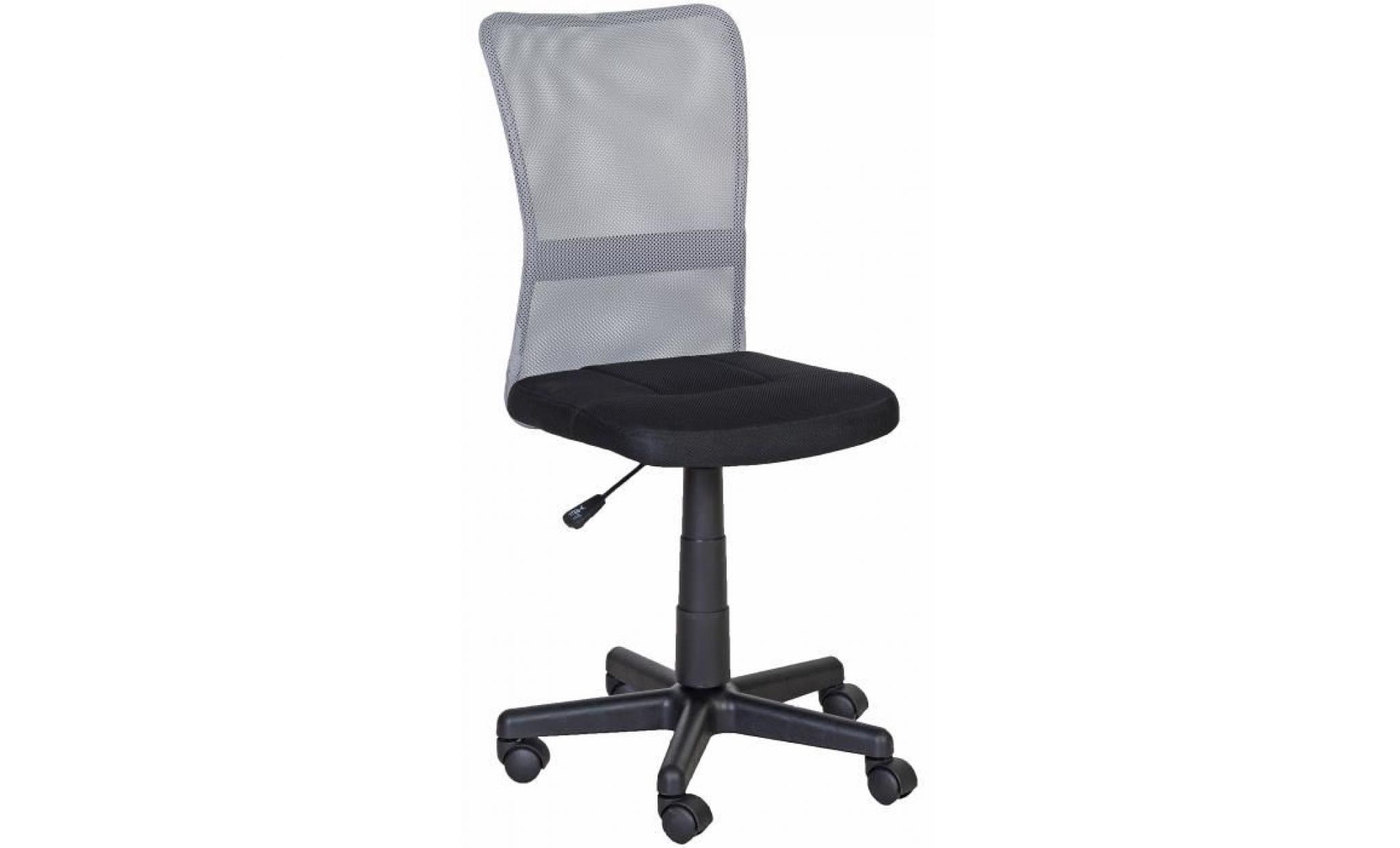 chaise de bureau prosper noir et gris
