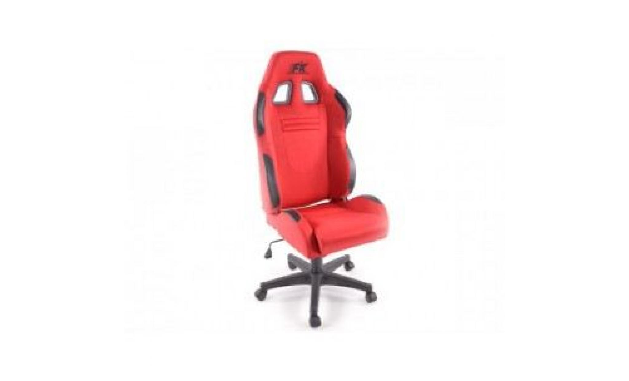 chaise de bureau racecar rouge