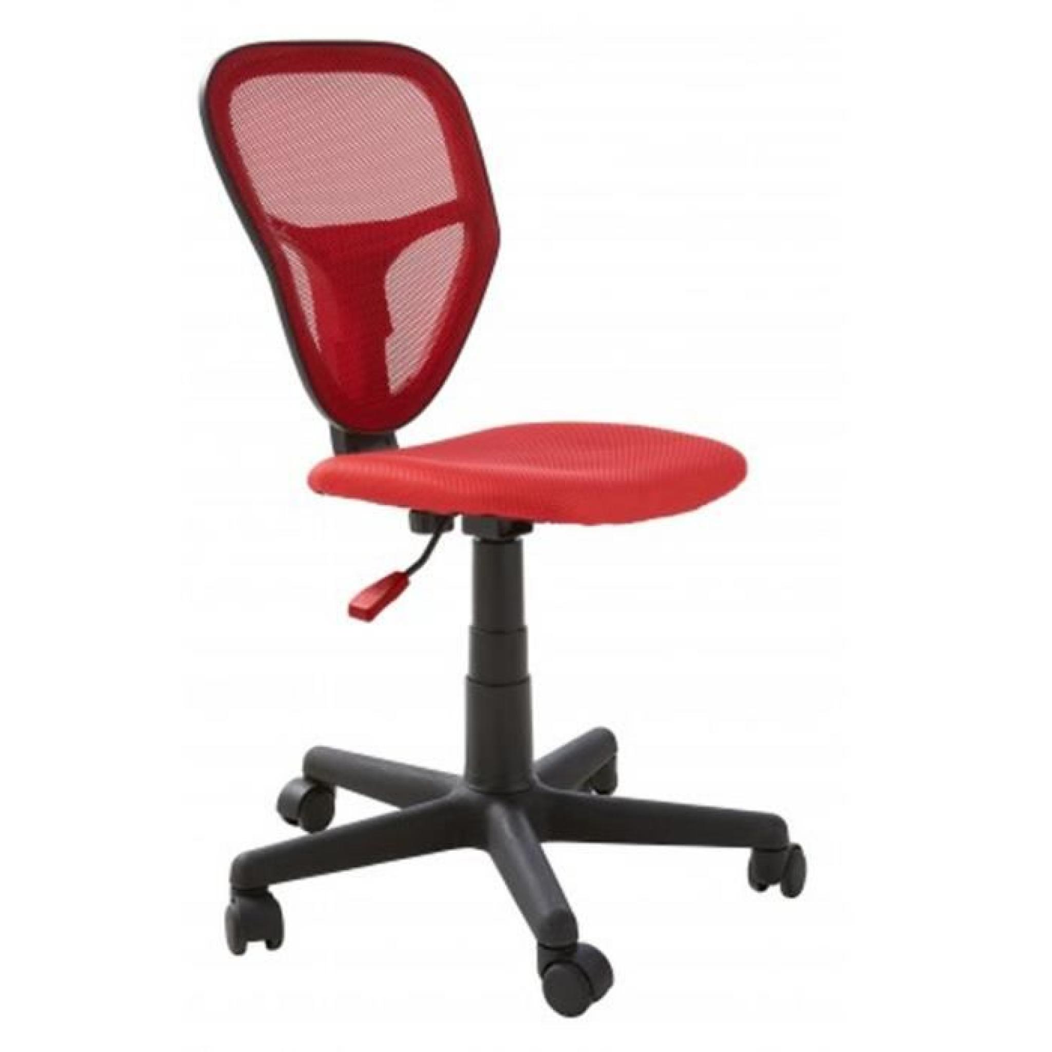 Chaise de bureau Radius rouge, 55 x 57,5 x 80 cm