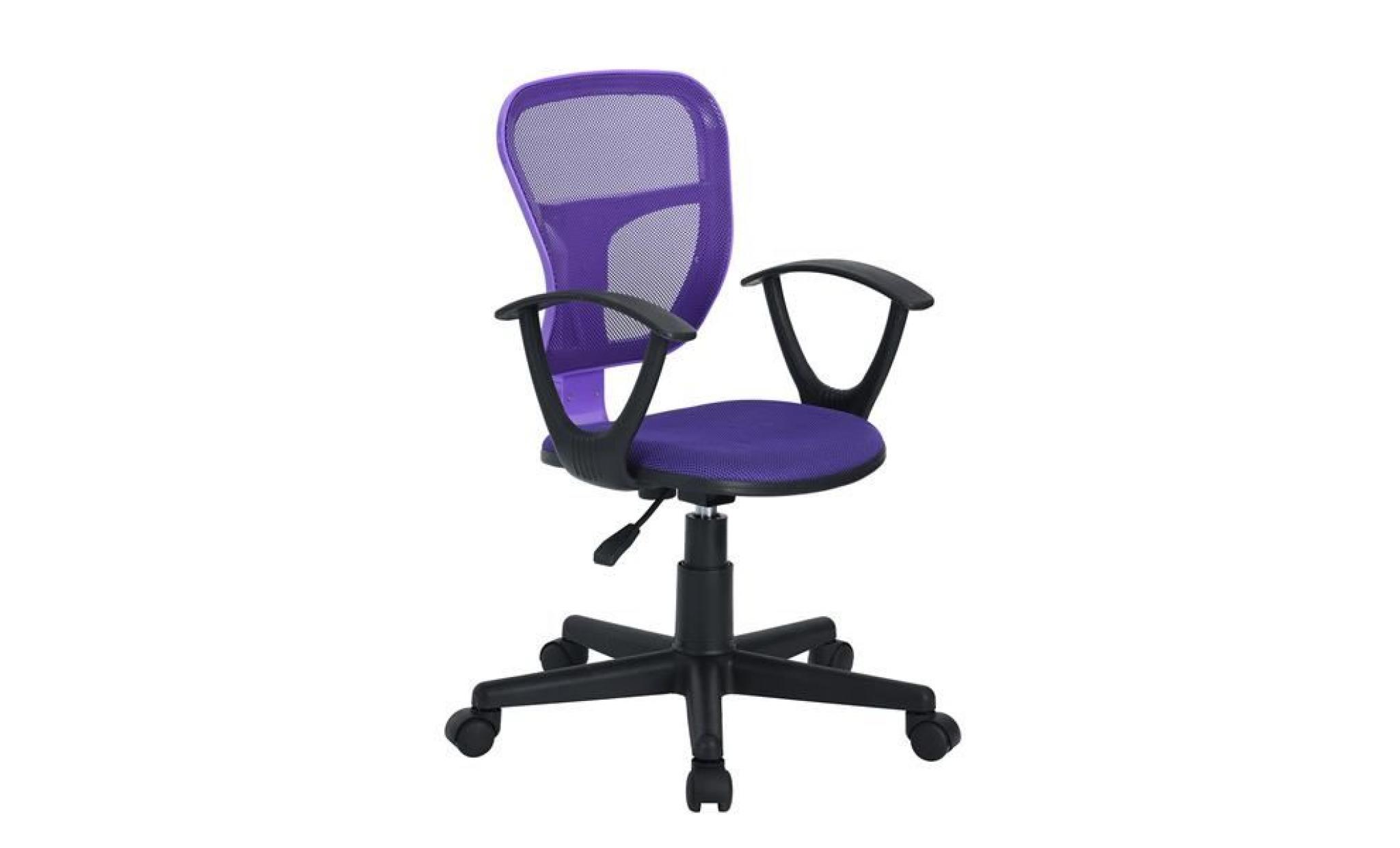 chaise de bureau siège enfant fauteuil de bureau réglable en réseau plastique nylon pivotant ergonomiques rouge