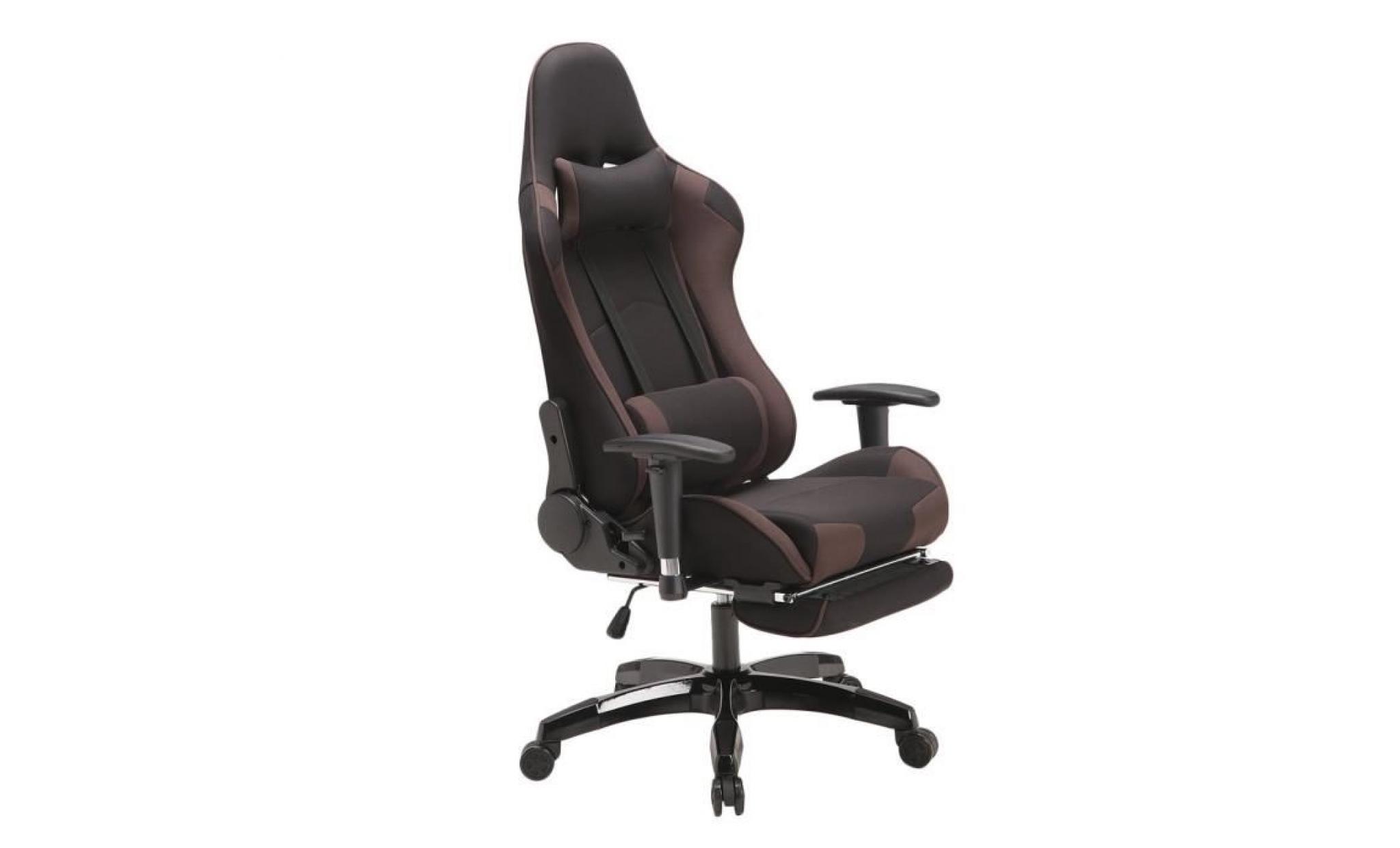 chaise de bureau manager fauteuil gamer style racing gaming et repose pieds