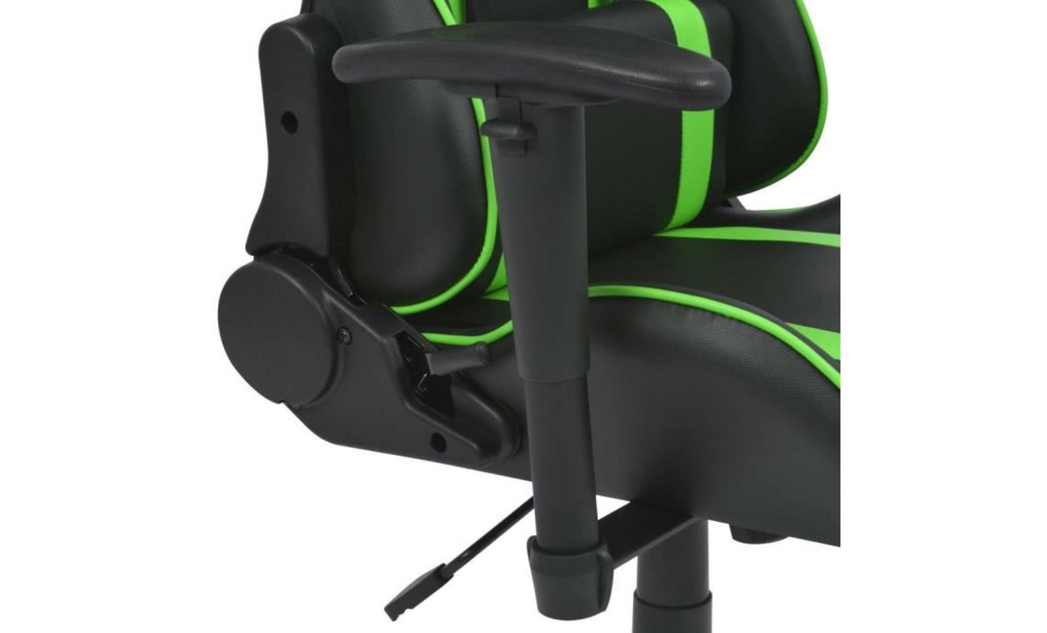 chaise de bureau sièges de bureau inclinable avec repose pied vert pas cher