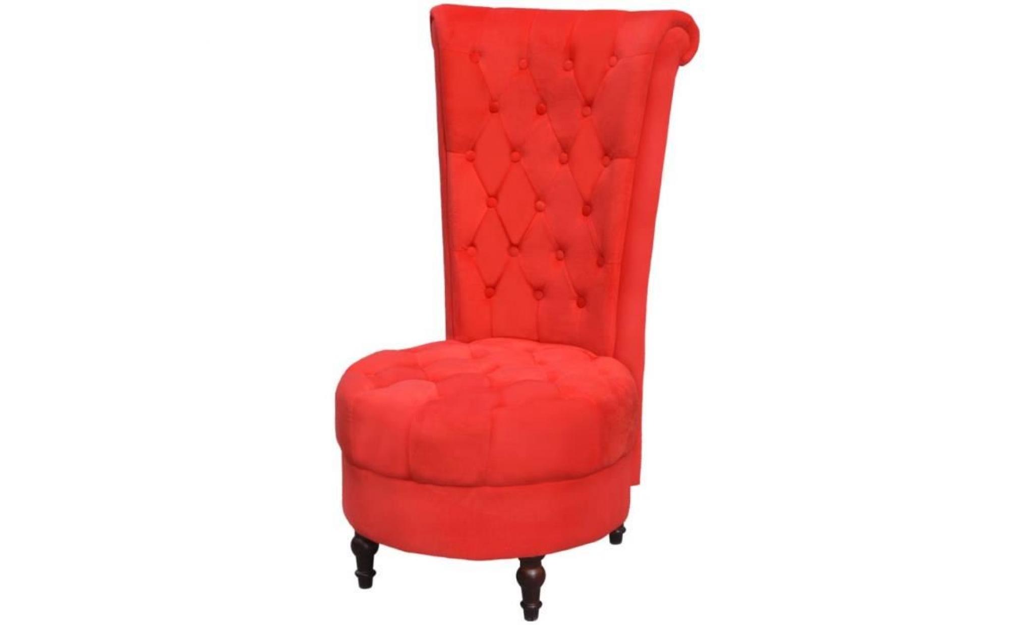 chaise de canapé avec dossier haut rouge