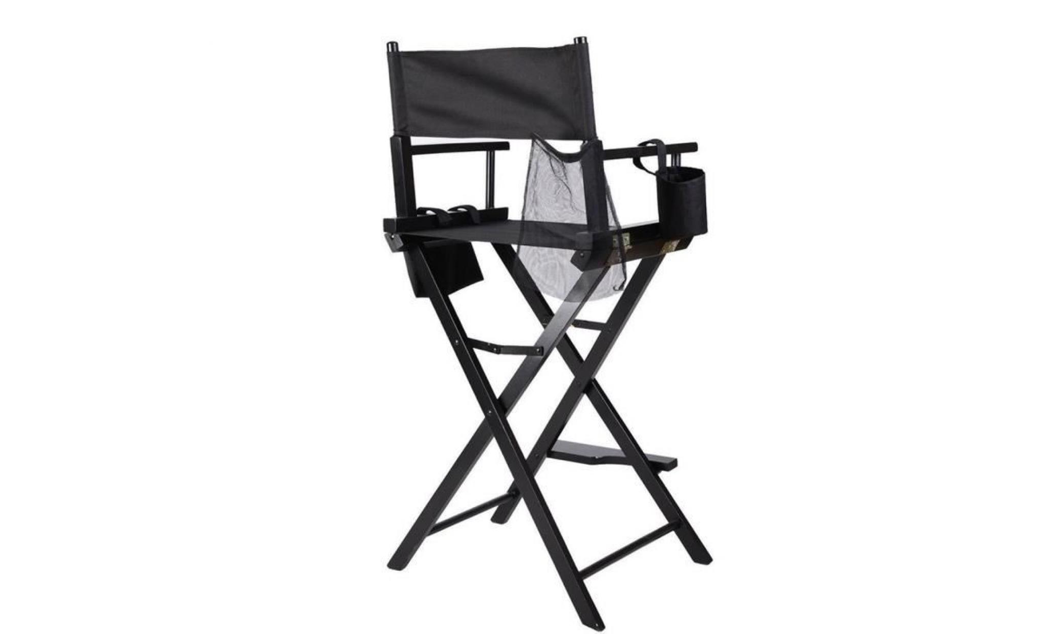 chaise de maquillage en plein air durable stable professionnel en bois 45cm x 55cm x 122cm pas cher