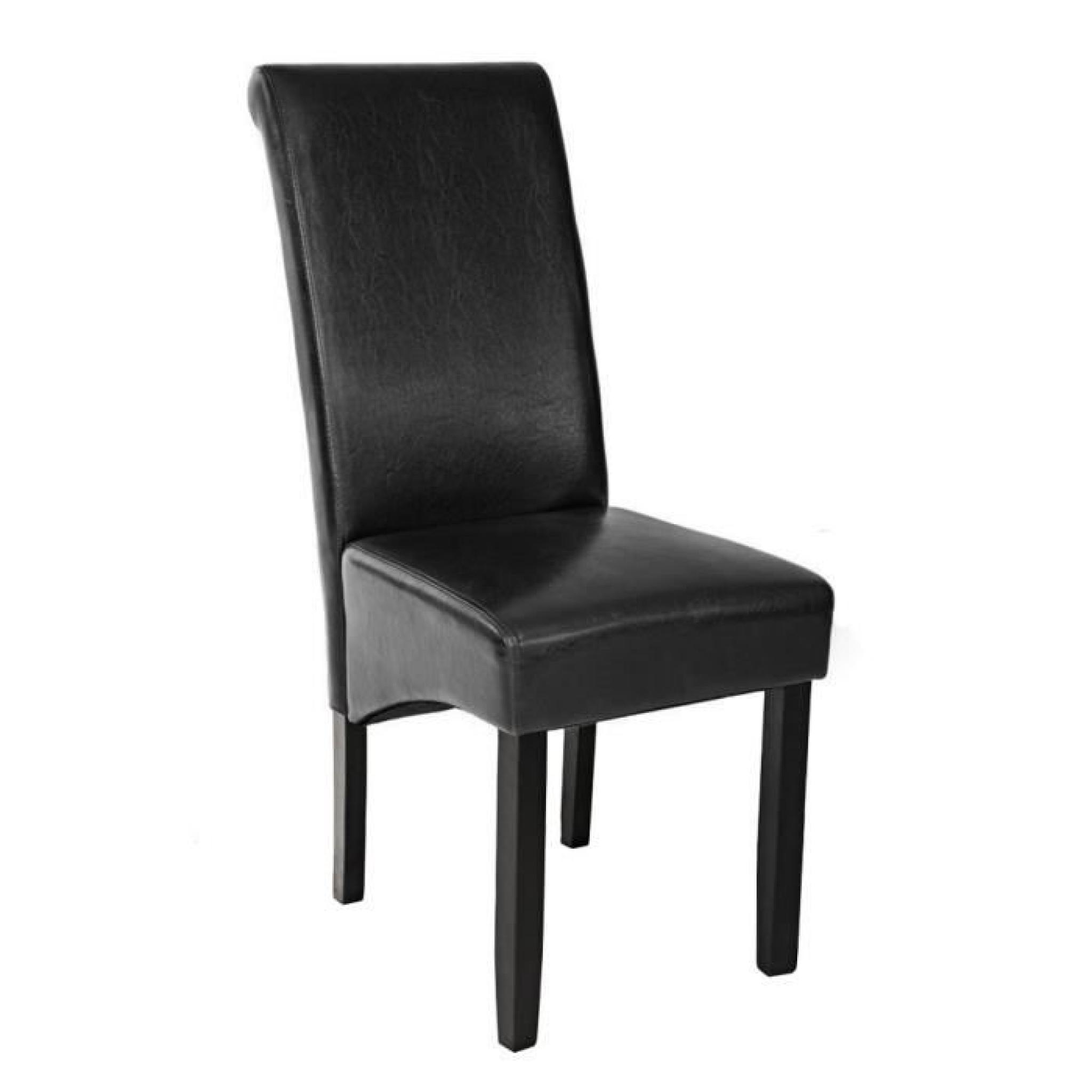 Chaise de salle à manger design 105 cm Noir, Chaise de Salon, Meuble de salon, Mobilier de Salon TECTAKE New