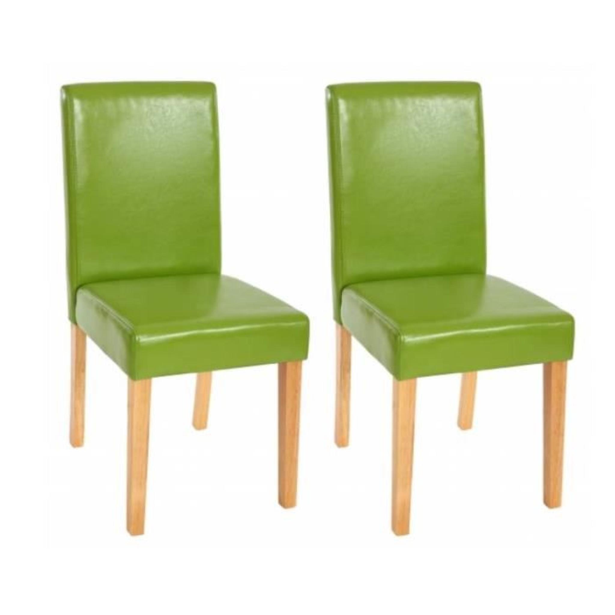Chaise de salle à manger lot de 2 GREEN 