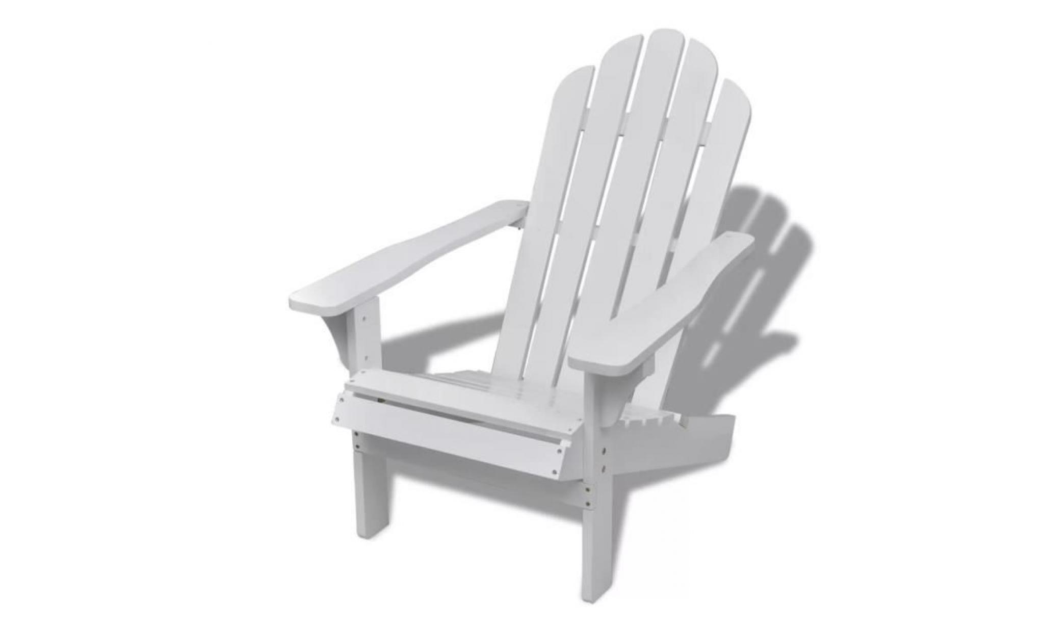 chaise de salon jardin chaise de terrasse en bois blanche chaise relaxation